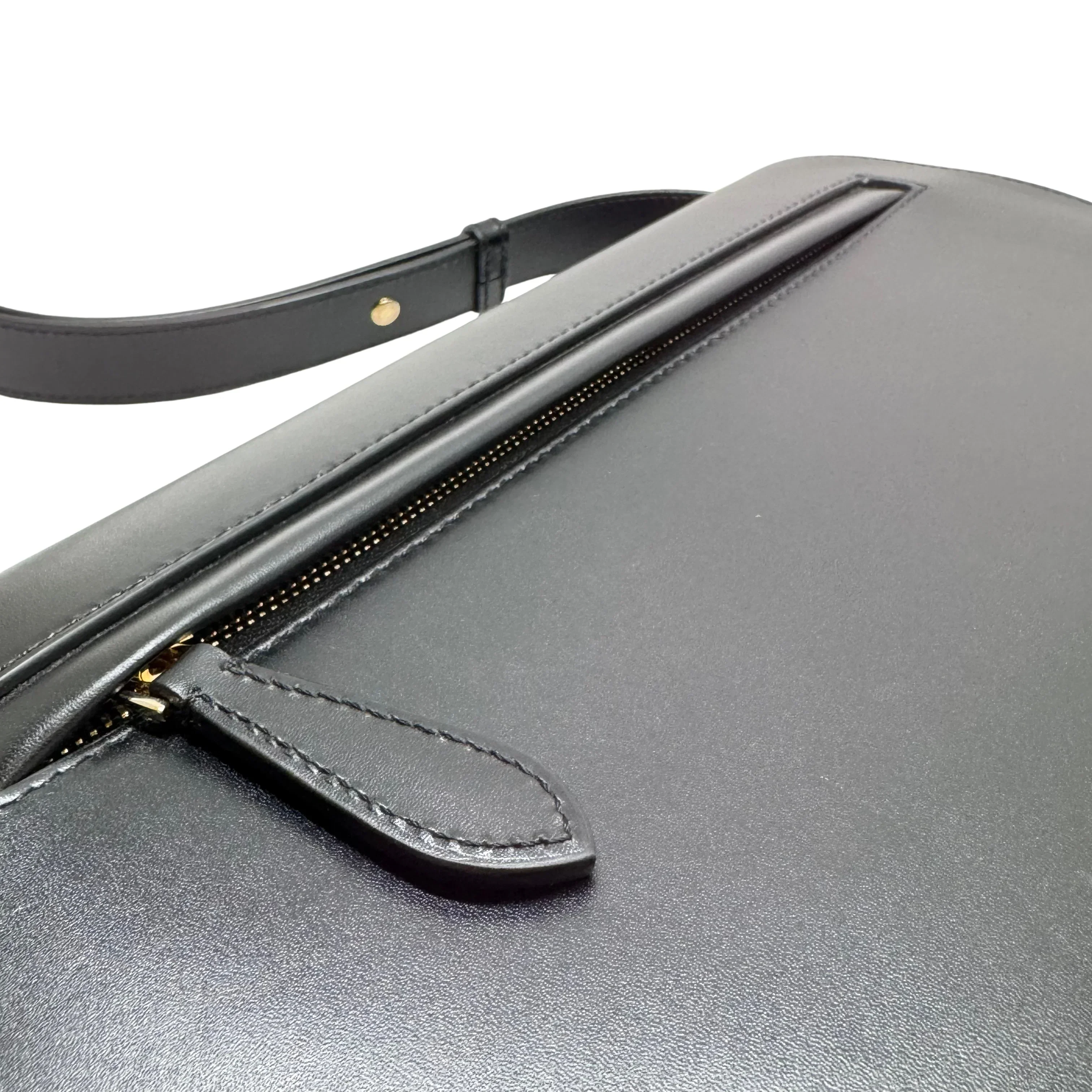 Burberry Small Olympia Handbag Leather Black - Image 12