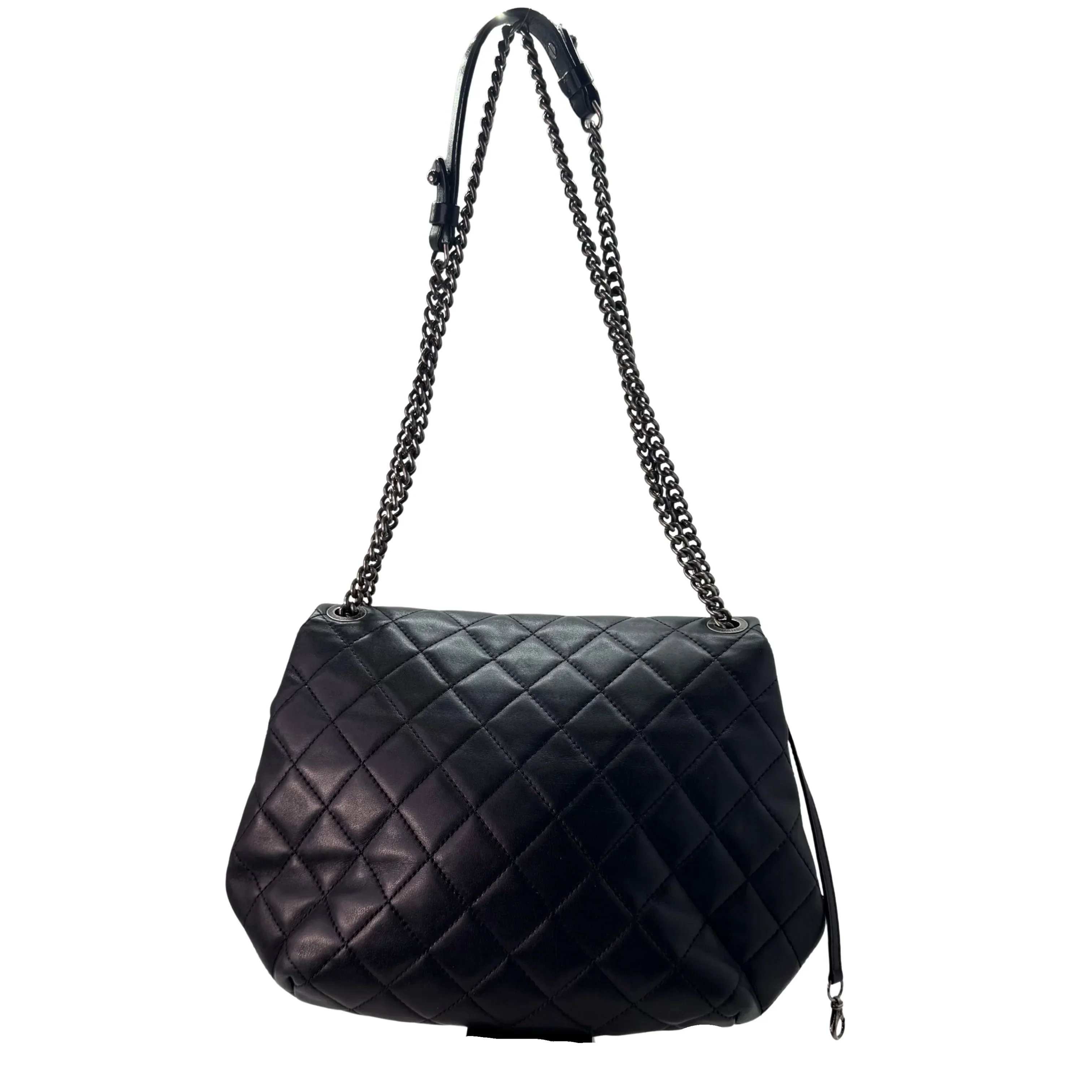 Chanel Lambskin Quilted Large Daily Supple Flap Black - Image 3