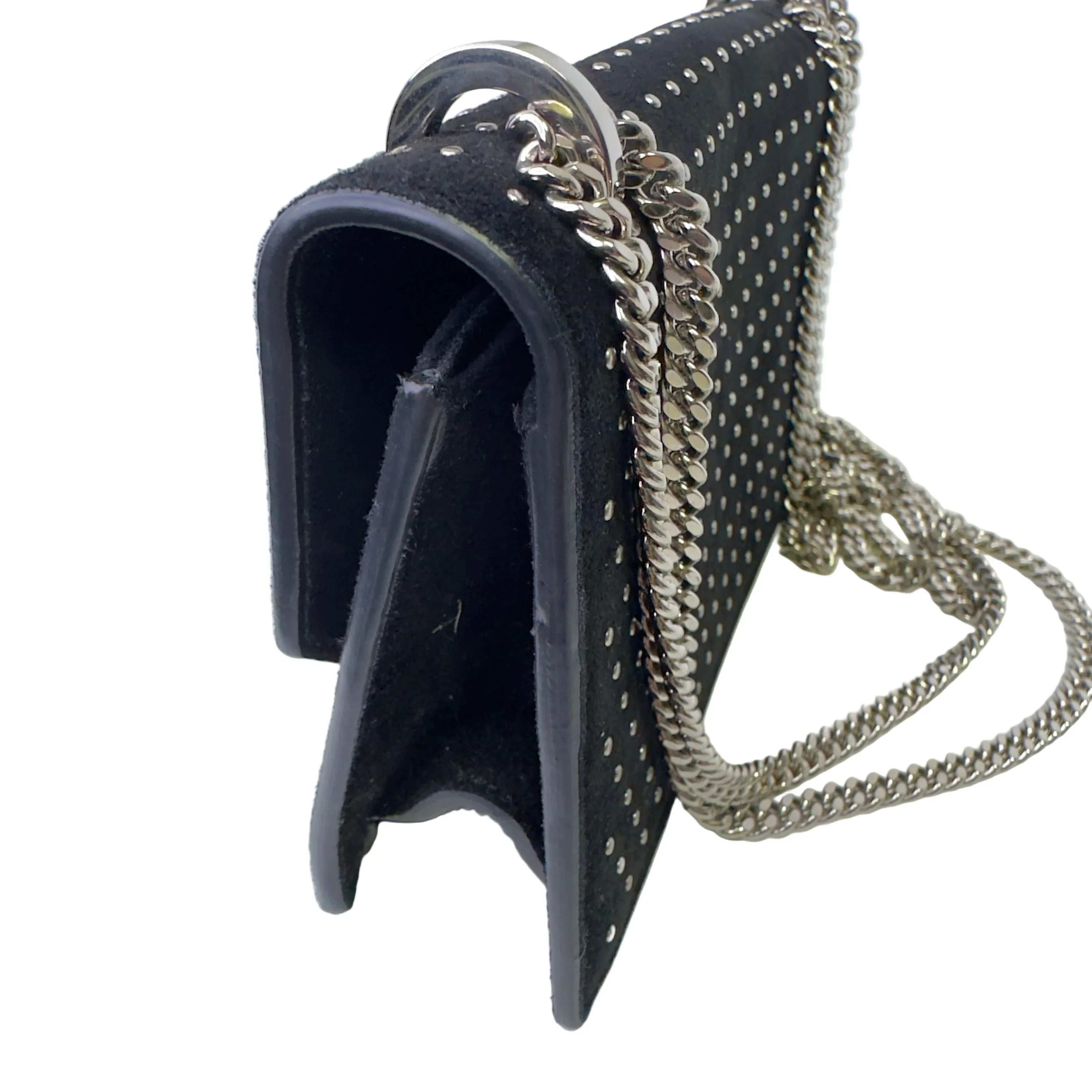 Jimmy Choo Studded Crossbody Bag Black - Image 7