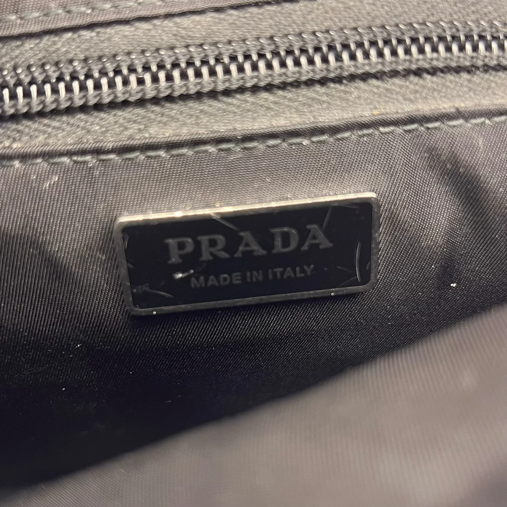 Prada Nylon Crossbody Bag with Flap Closure – Black - Image 10