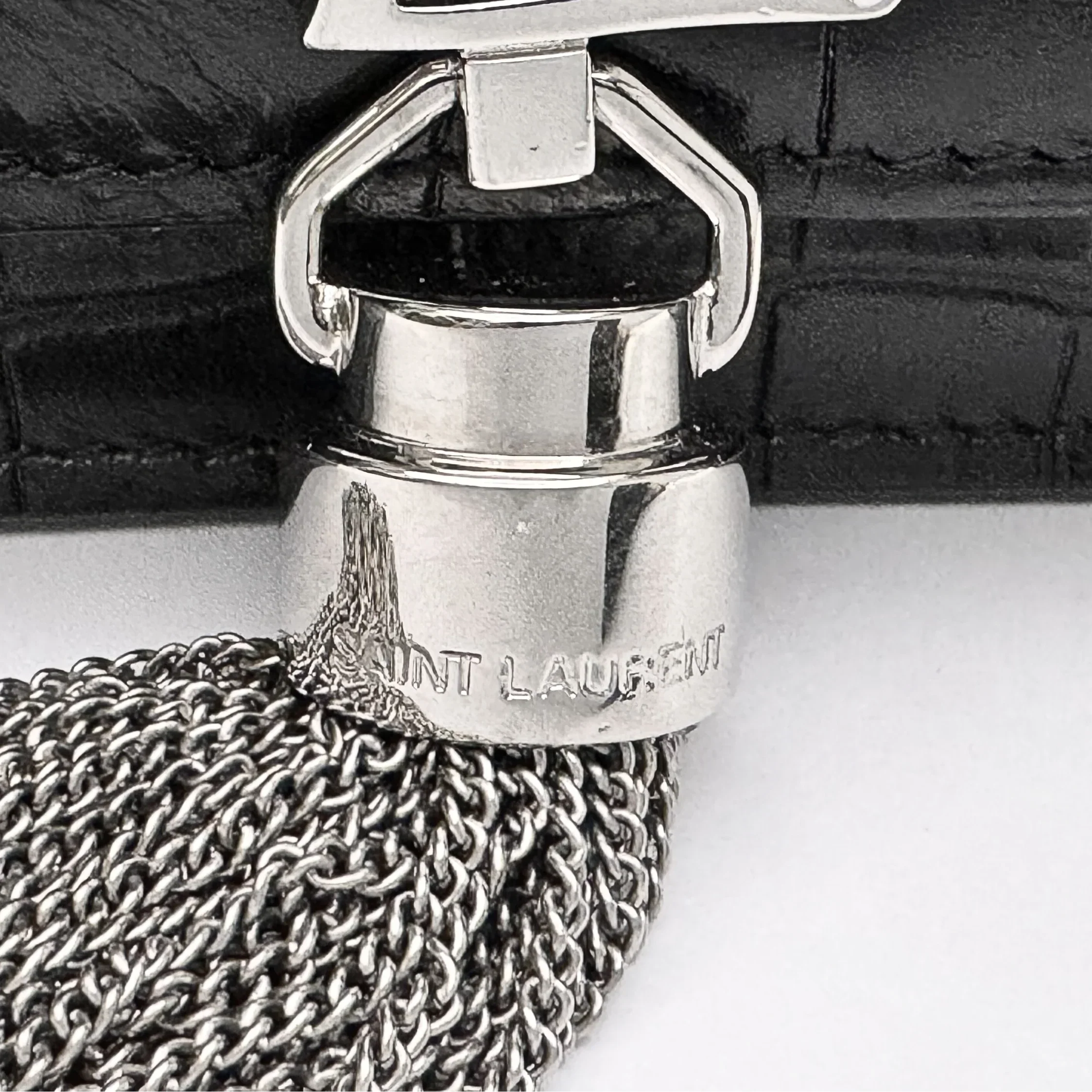 Saint Laurent Kate Shoulder Bag Leather Black - Image 11