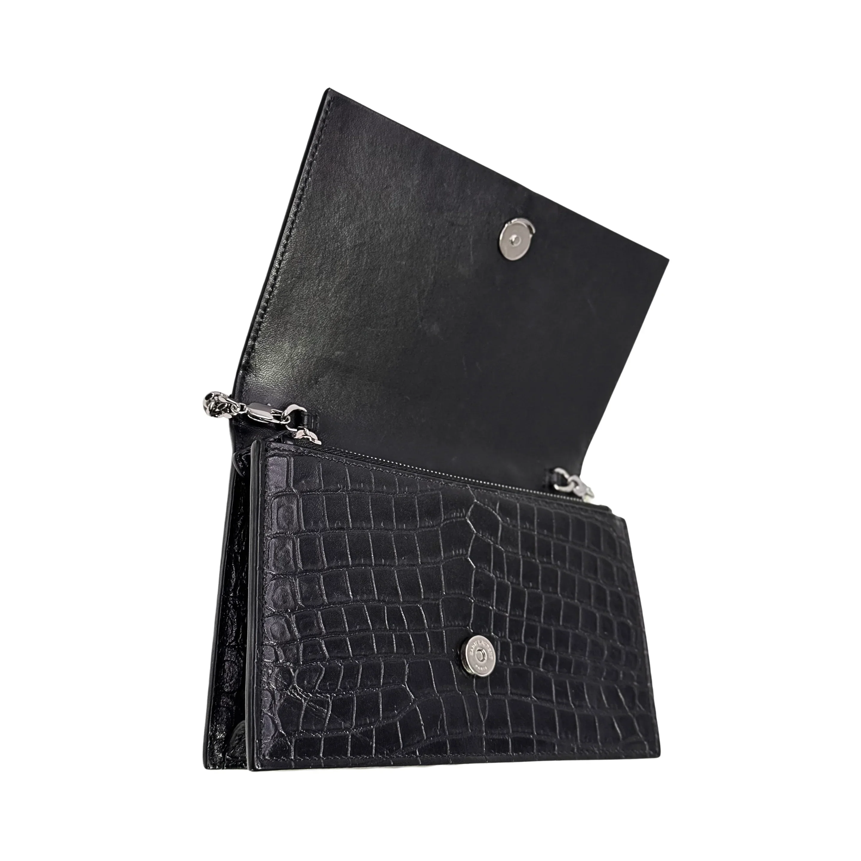 Saint Laurent Kate Shoulder Bag Leather Black - Image 6