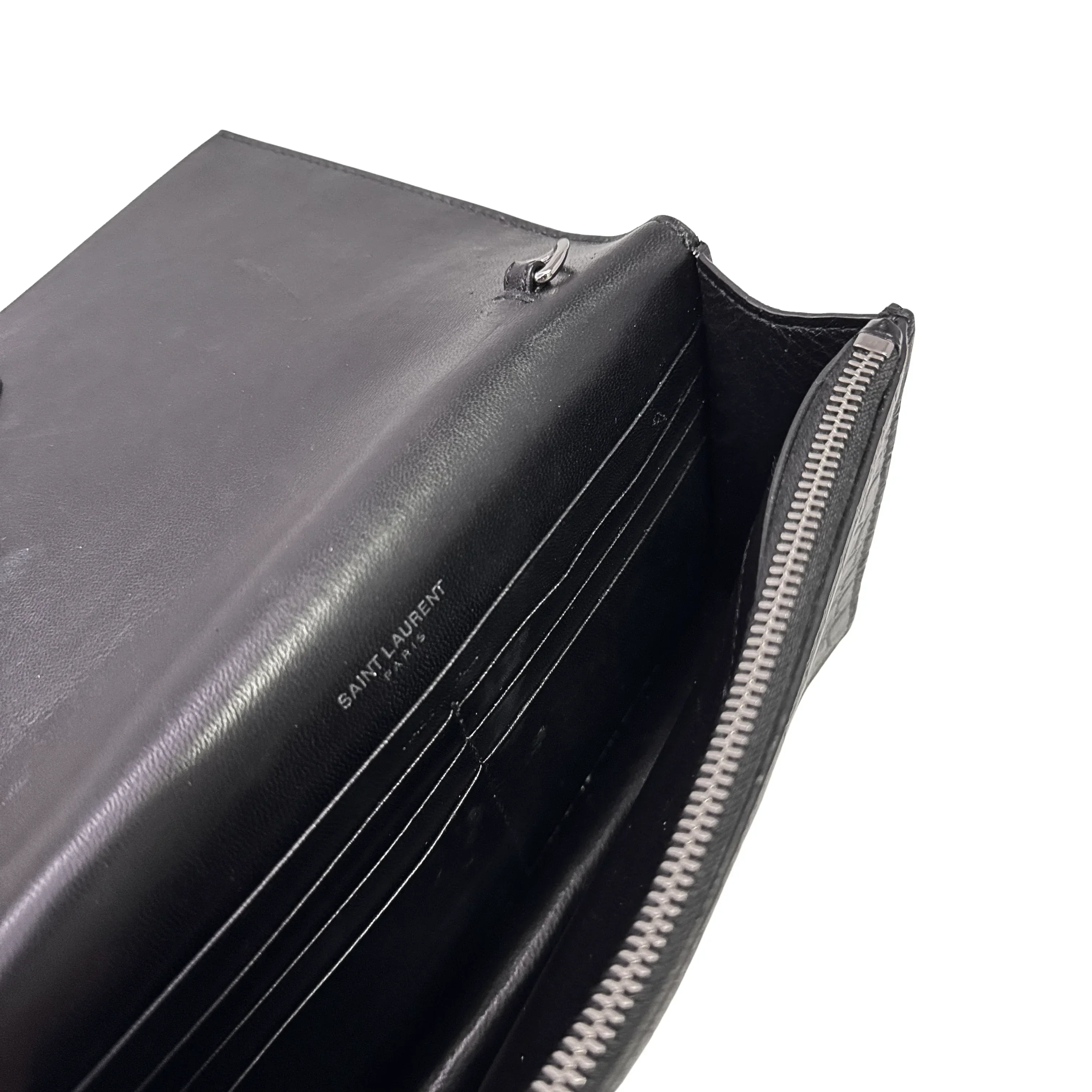 Saint Laurent Kate Shoulder Bag Leather Black - Image 7