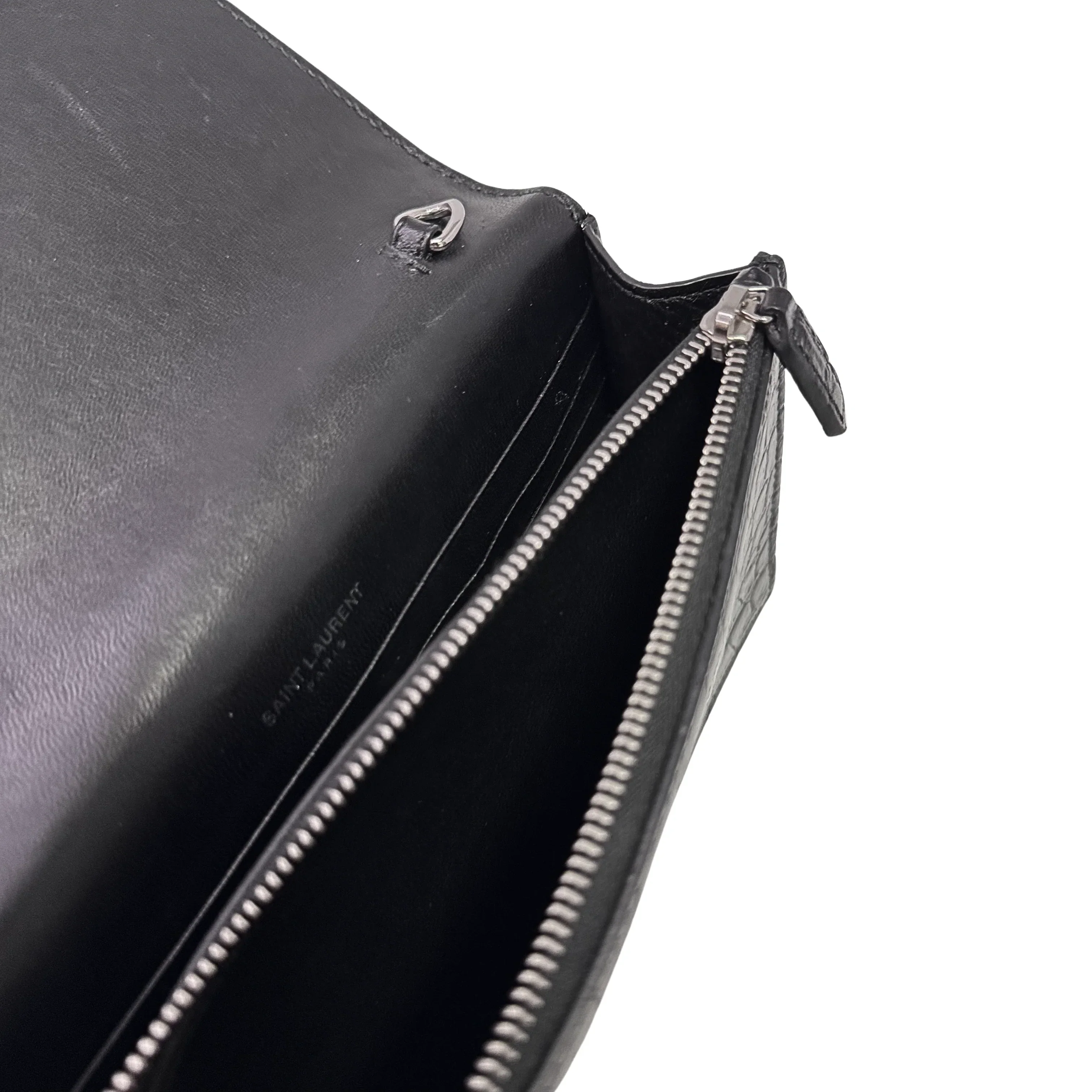 Saint Laurent Kate Shoulder Bag Leather Black - Image 8