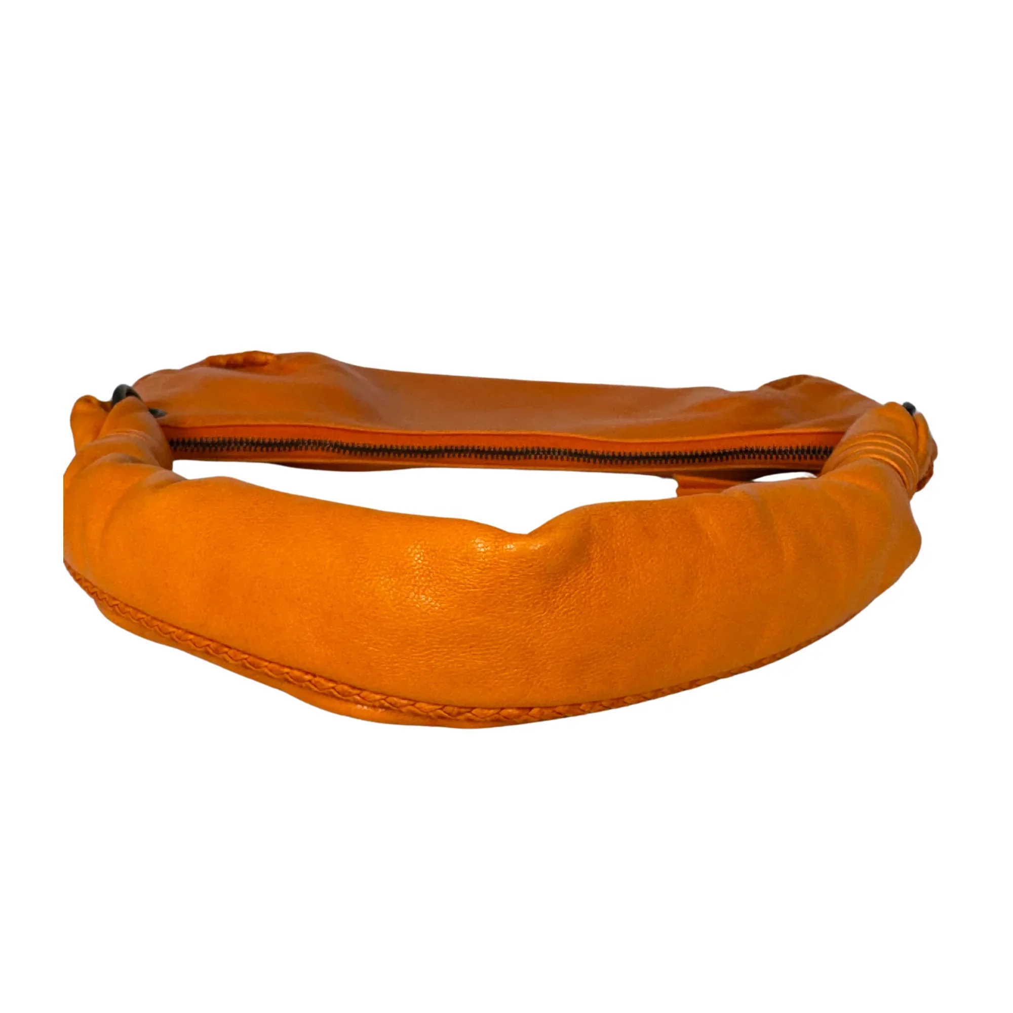 Bottega Veneta Orange Leather Mini Handbag - Image 3