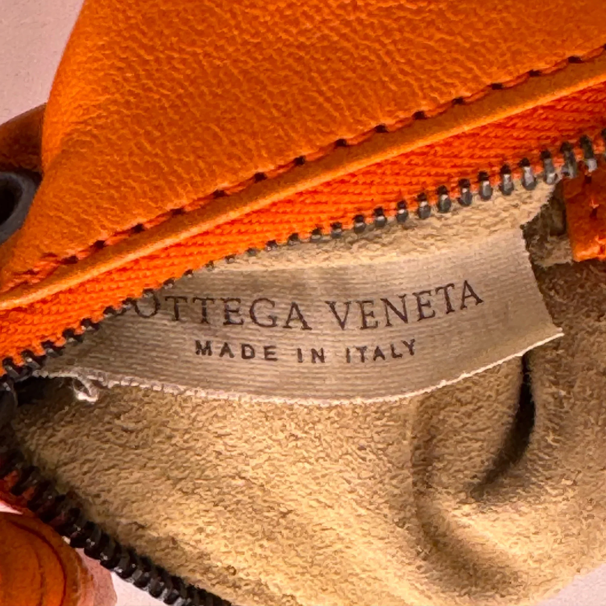 Bottega Veneta Orange Leather Mini Handbag - Image 9