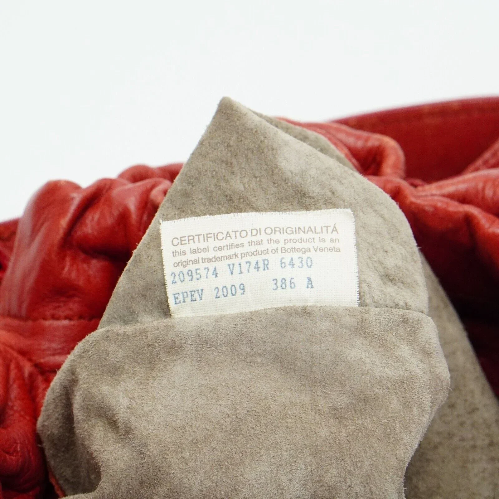 Bottega Veneta Double Drawstring Handbag Red - Image 10