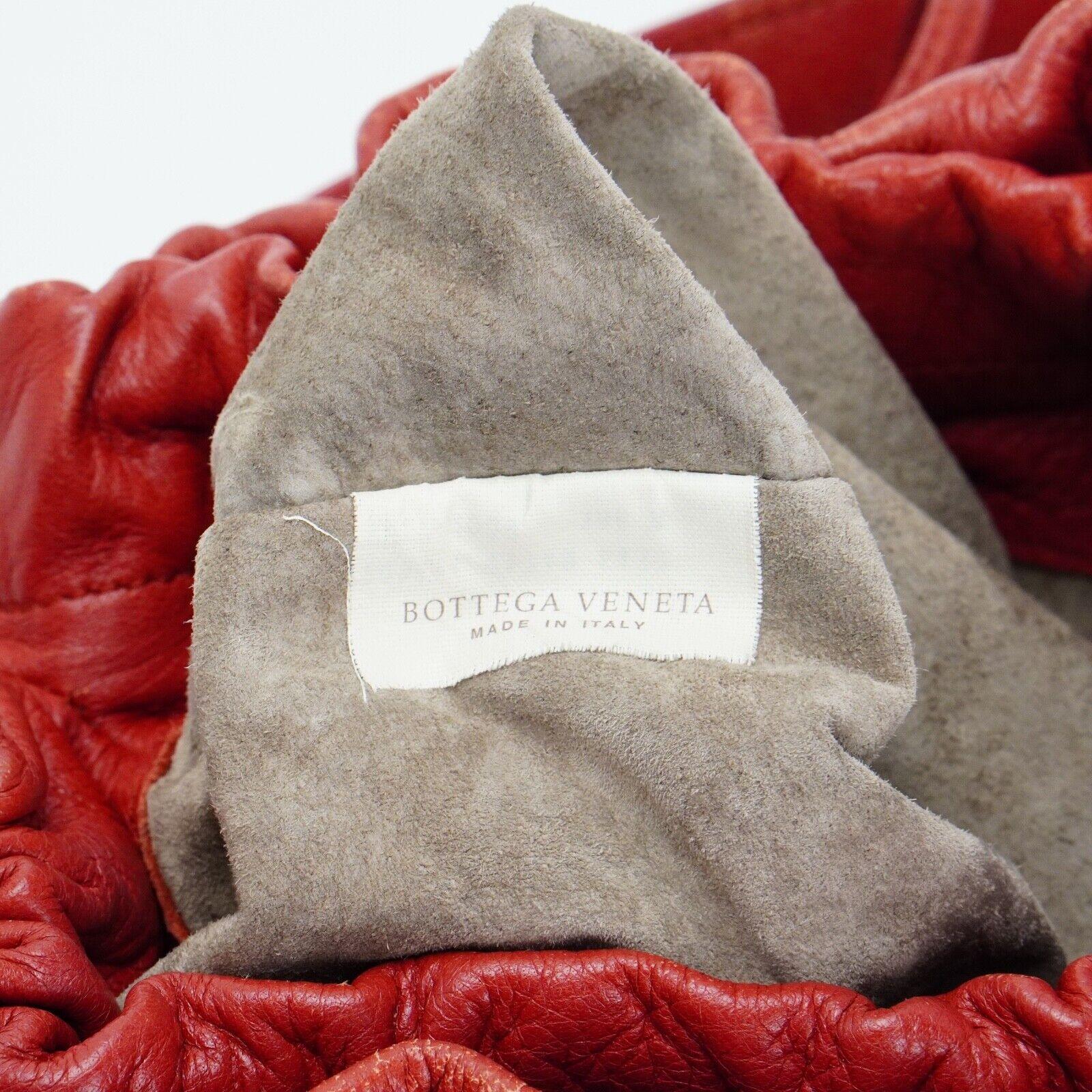 Bottega Veneta Double Drawstring Handbag Red - Image 9