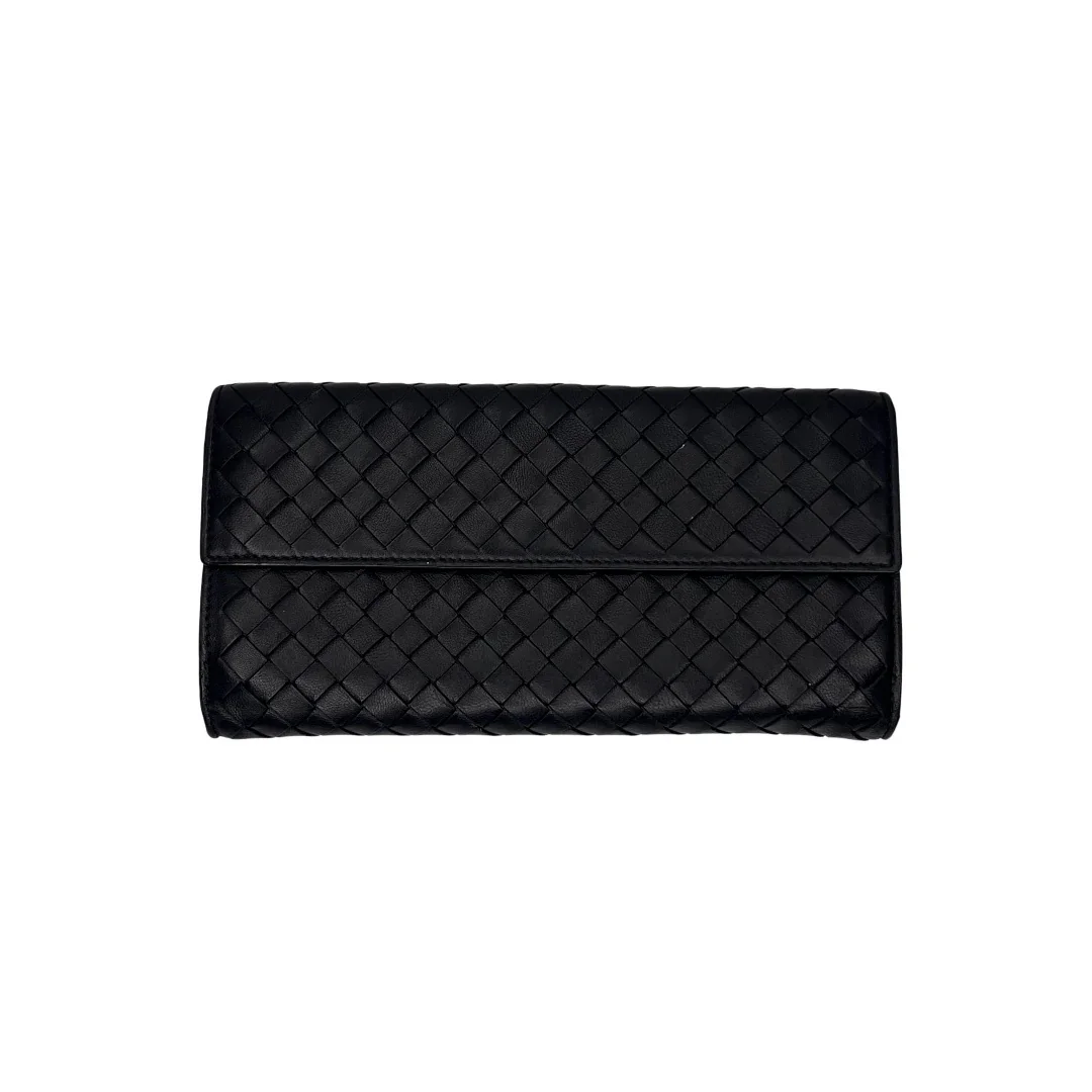 Bottega Veneta Nappa Intrecciato Continental Wallet Black - Image 4