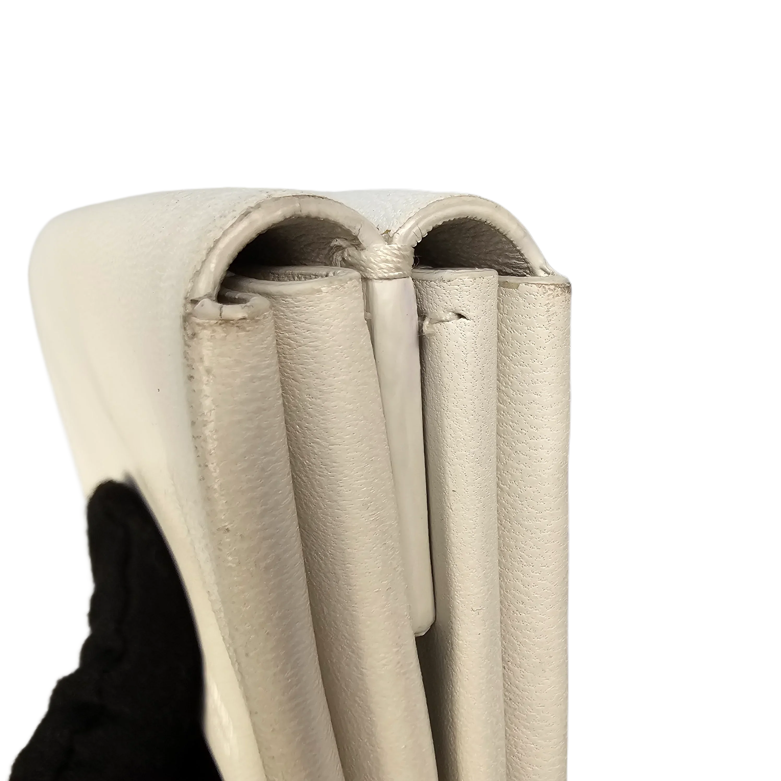 Bottega Veneta White Leather Wallet - Image 10