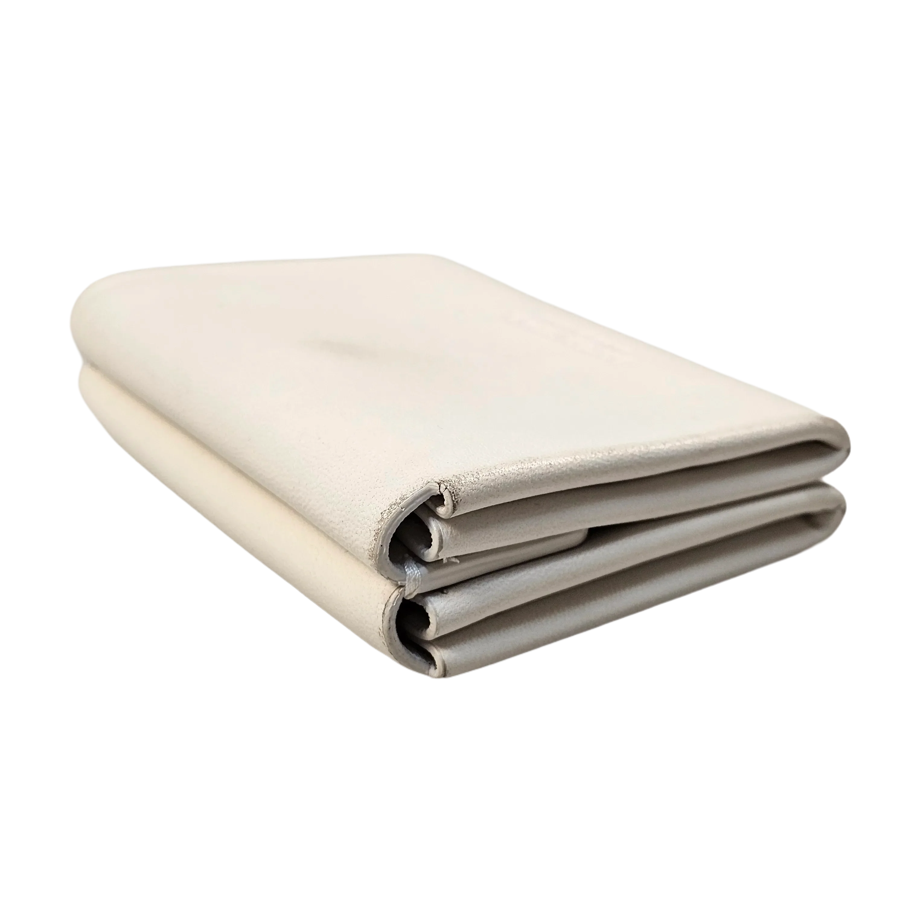 Bottega Veneta White Leather Wallet - Image 7