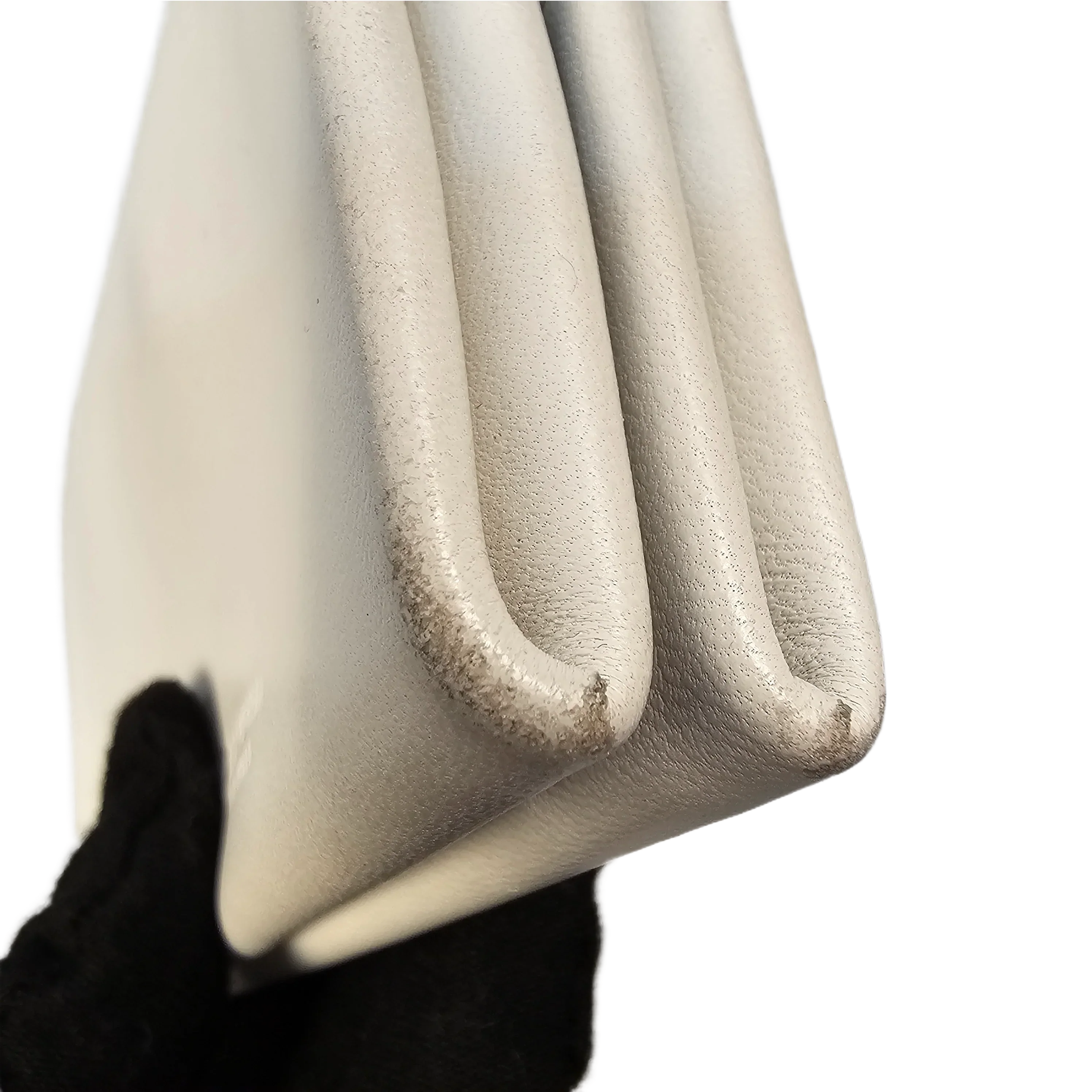 Bottega Veneta White Leather Wallet - Image 9