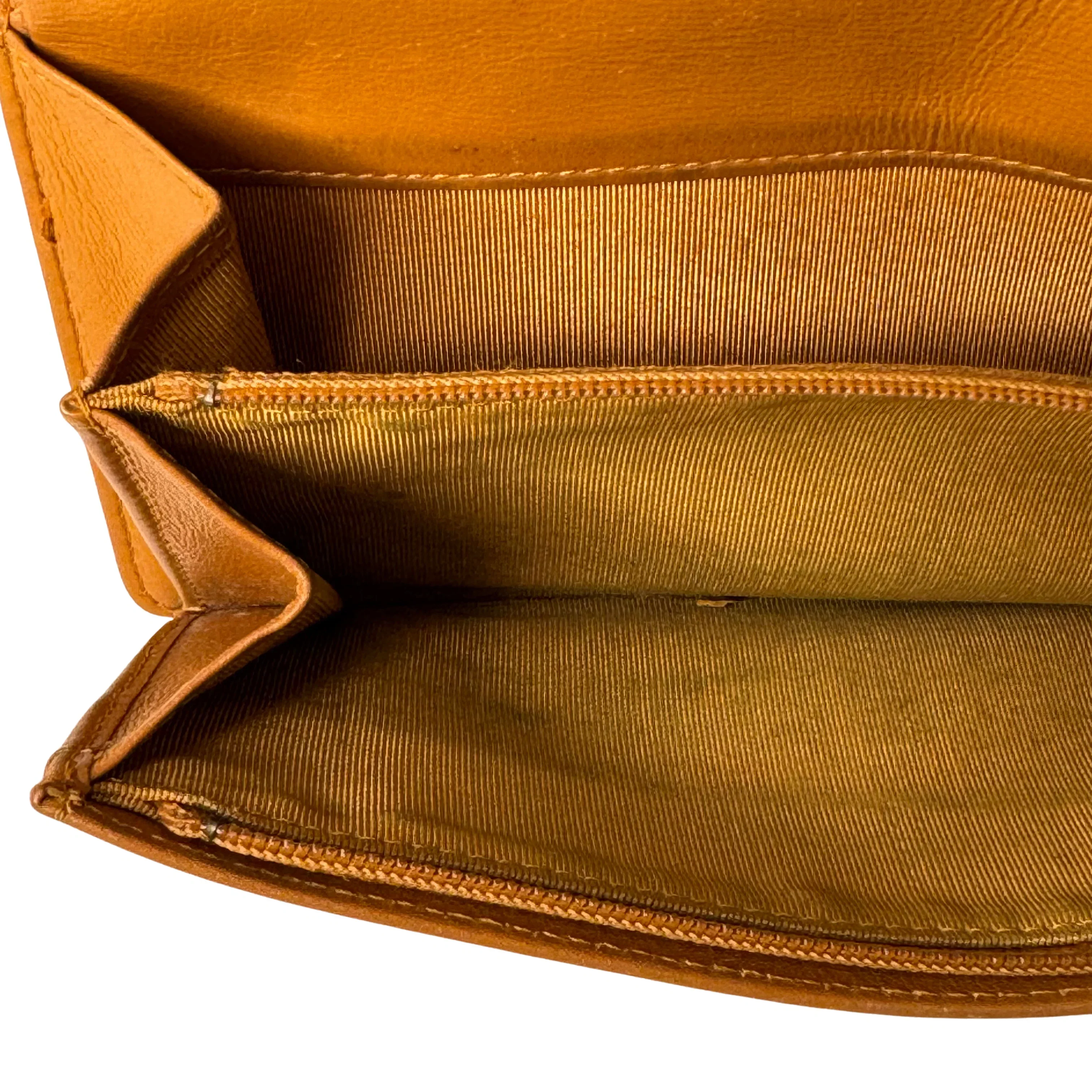 Chanel Caviar Leather Long Wallet Mustard - Image 14