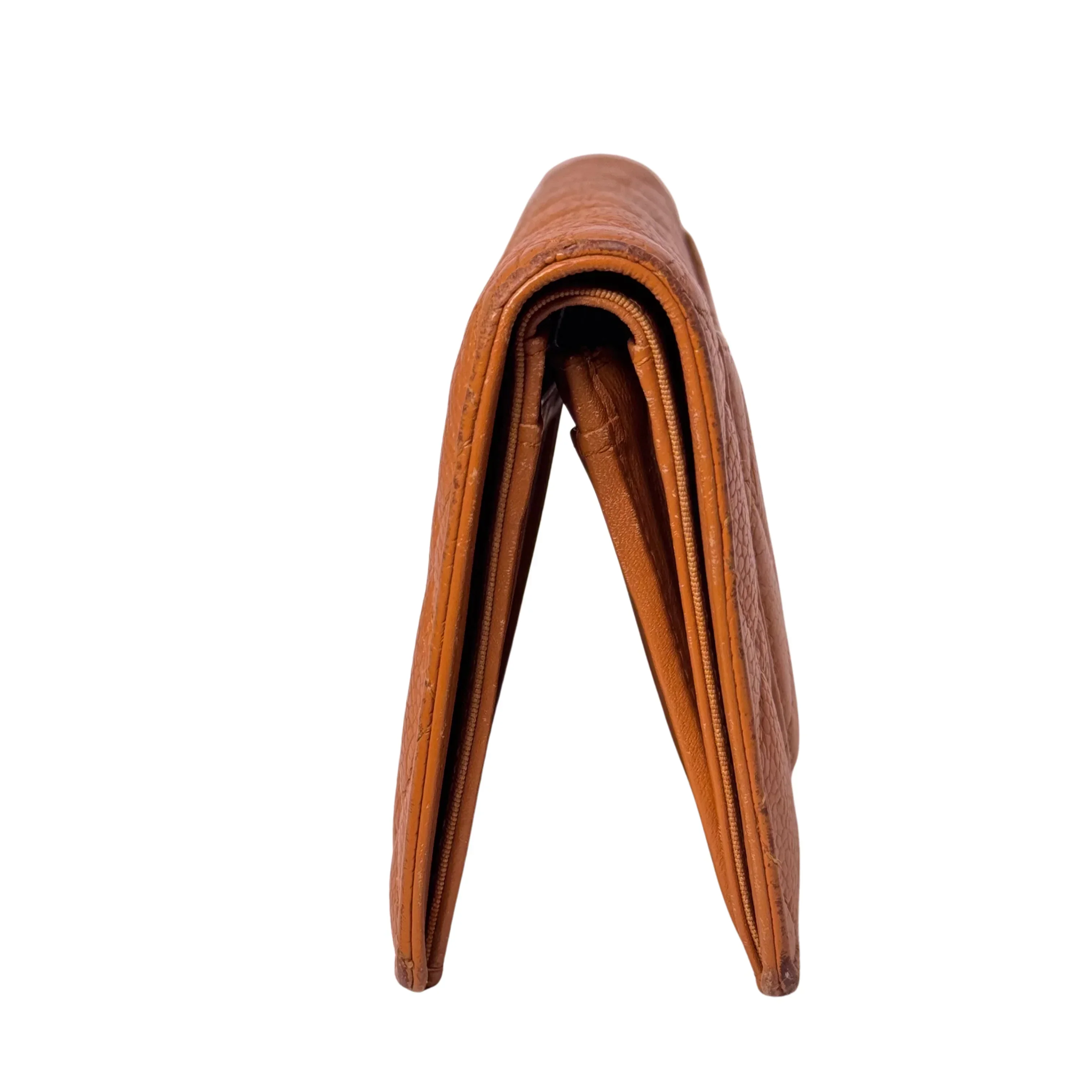 Chanel Caviar Leather Long Wallet Mustard - Image 15