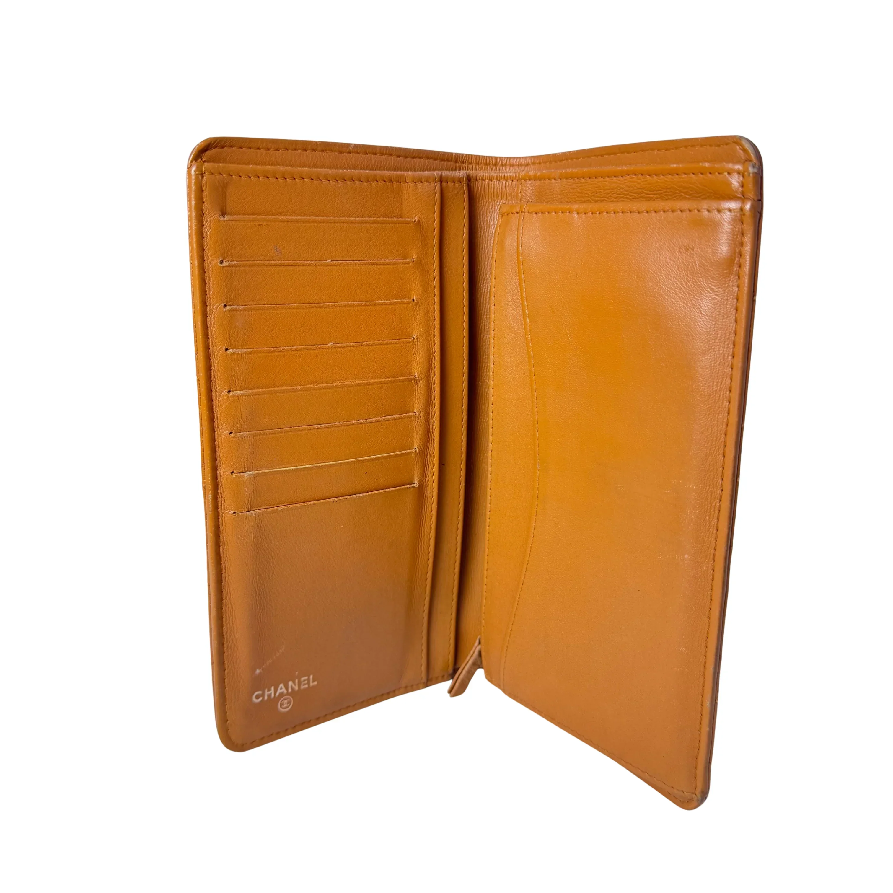 Chanel Caviar Leather Long Wallet Mustard - Image 5