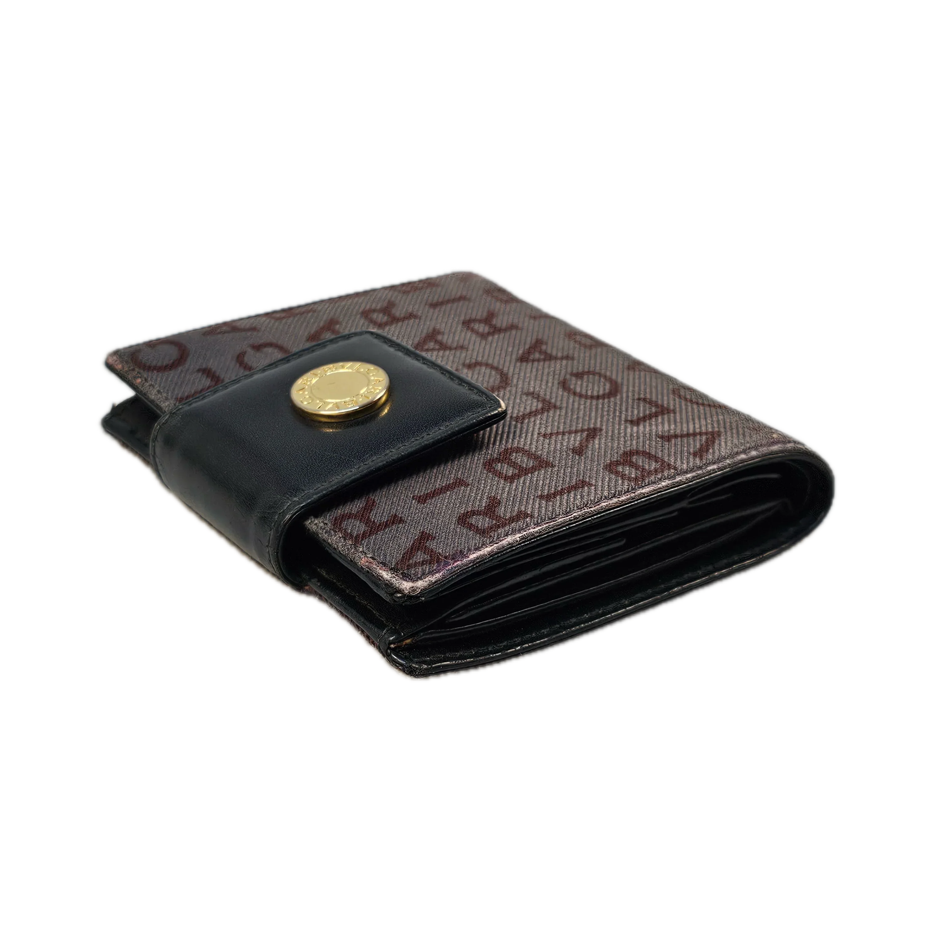 Bvlgari Beige Monogram & Canvas Wallet - Image 11