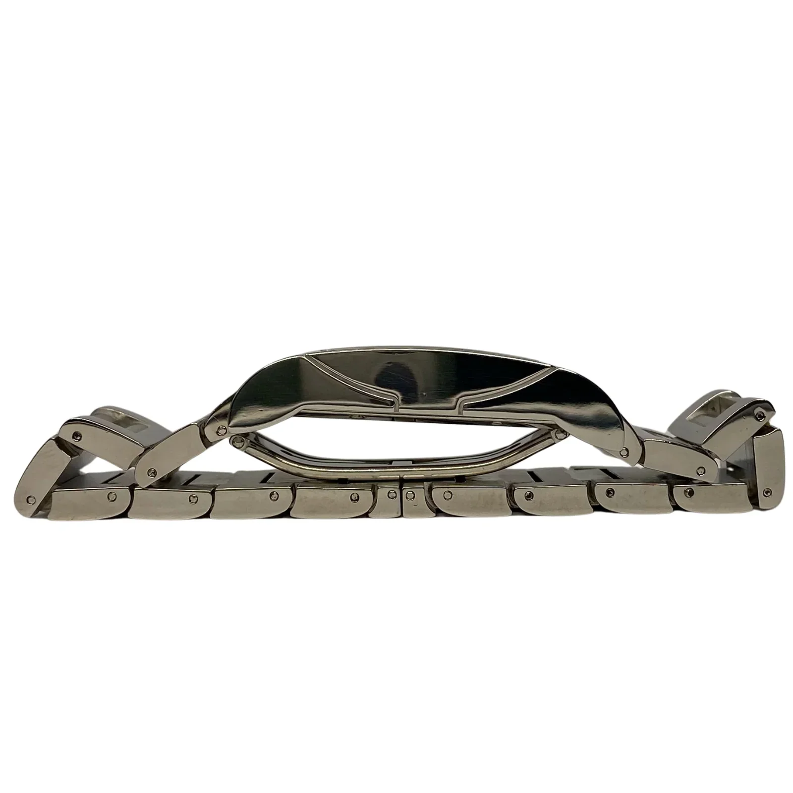 BVLGARI Rettangolo RT45S Automatic Watch Mens– 45mm – White Dial –Stainless Steel - Image 7