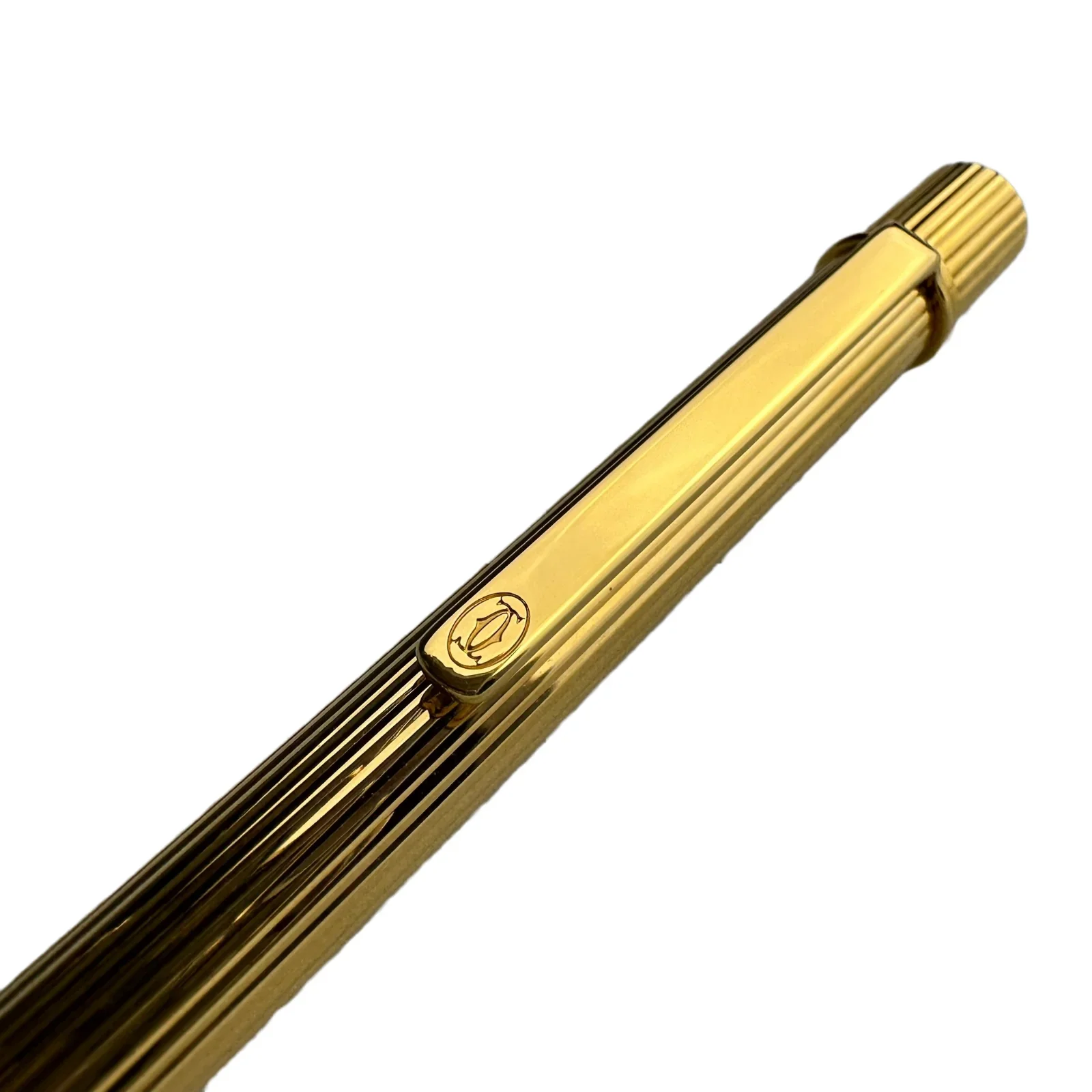 Cartier Stylo Bille Must II Attributs Plaqué-or Ballpoint Pen ST150180 - Image 4