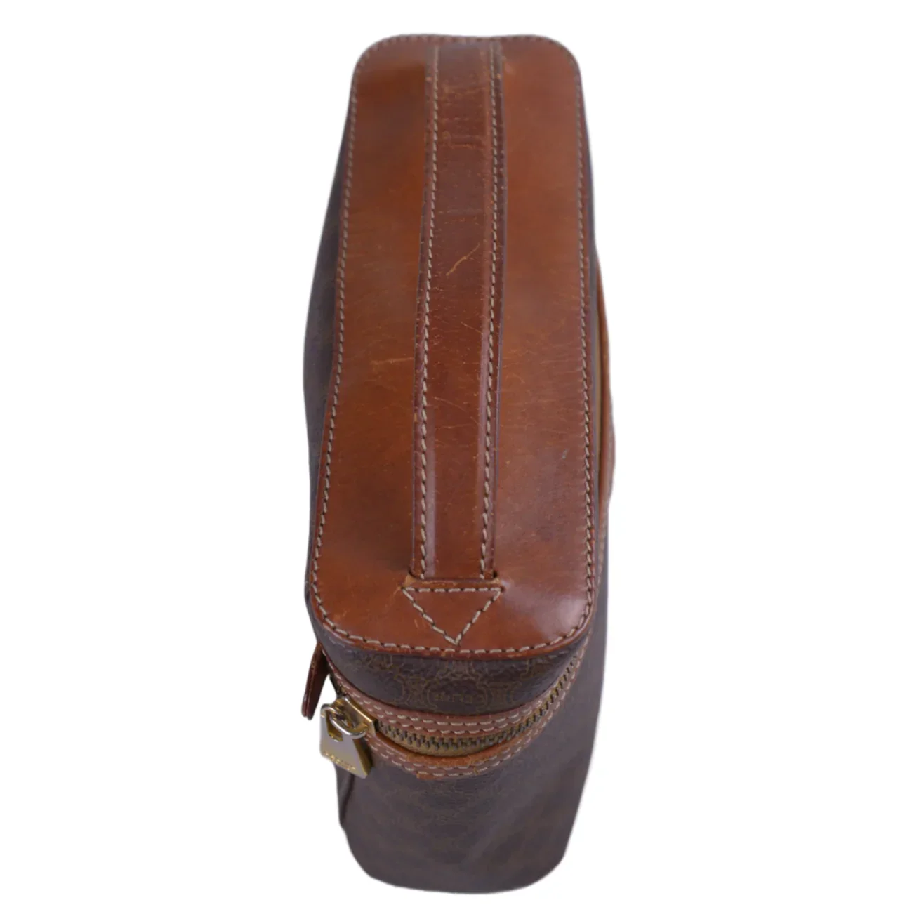 Celine Macadam Monogram Vanity Bag Brown - Image 6