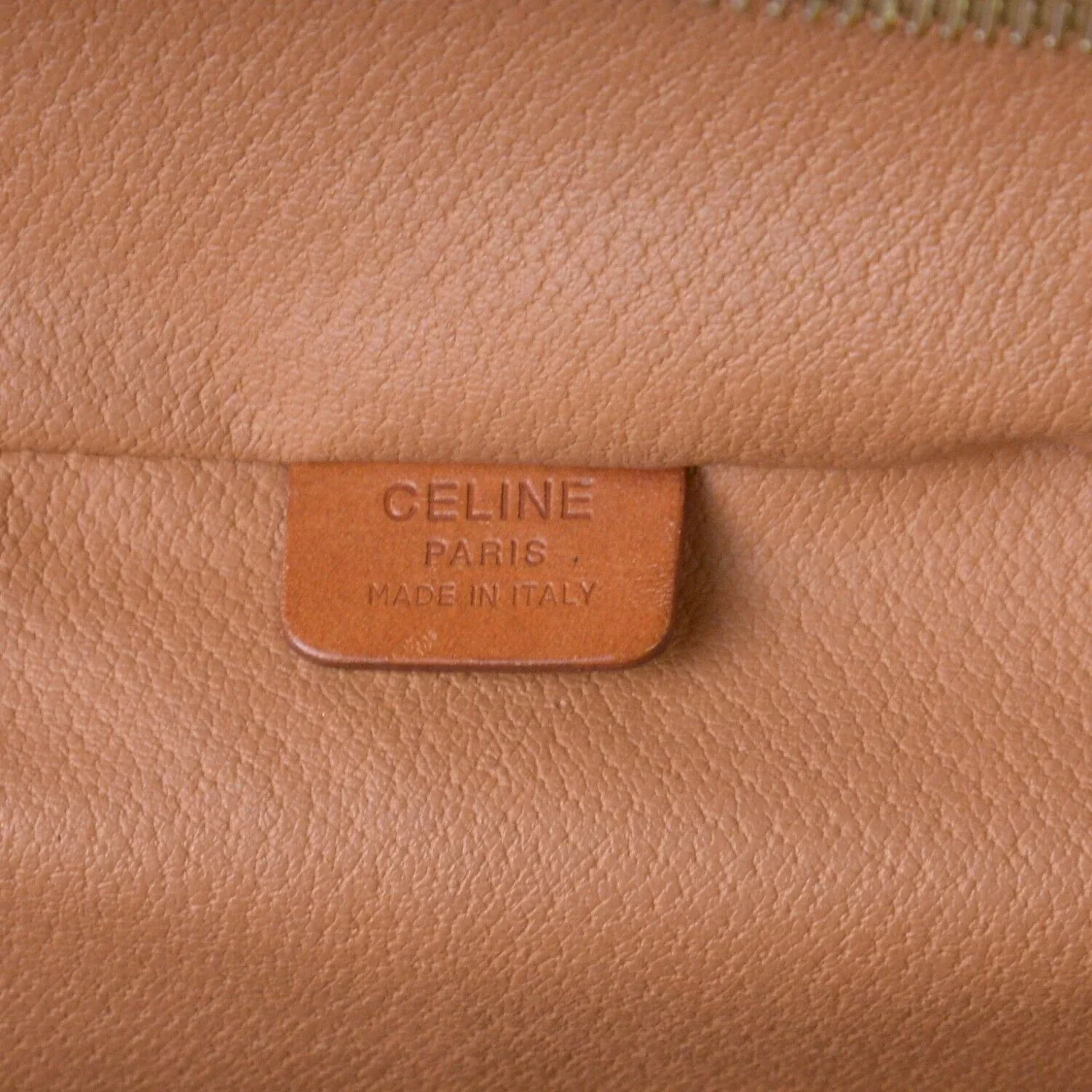 Celine Macadam Monogram Vanity Bag Brown - Image 7