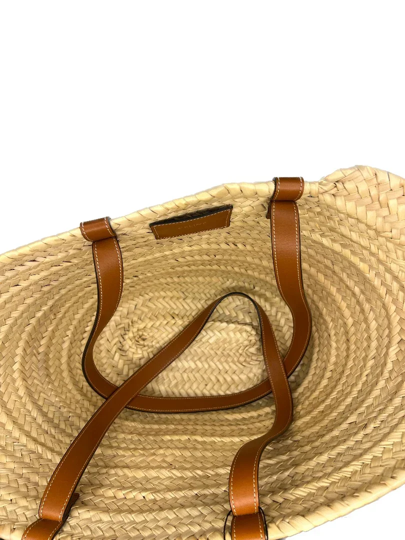 Celine Medium Triomphe Panier Tote – Palm Leaves Calfskin - Image 9