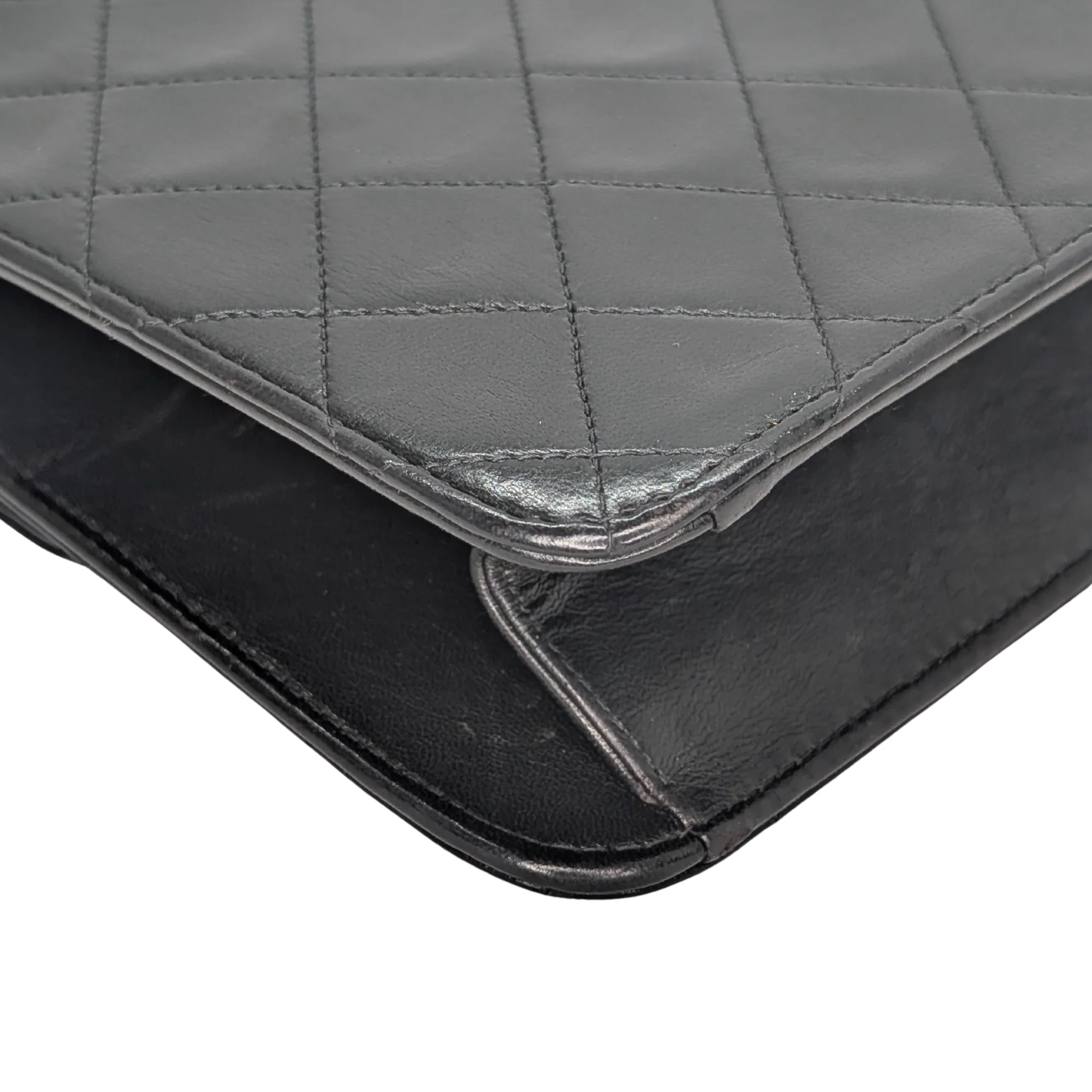 Chanel Quilted Single Flap Timeless/Classique Shoulder Bag Black - Image 10