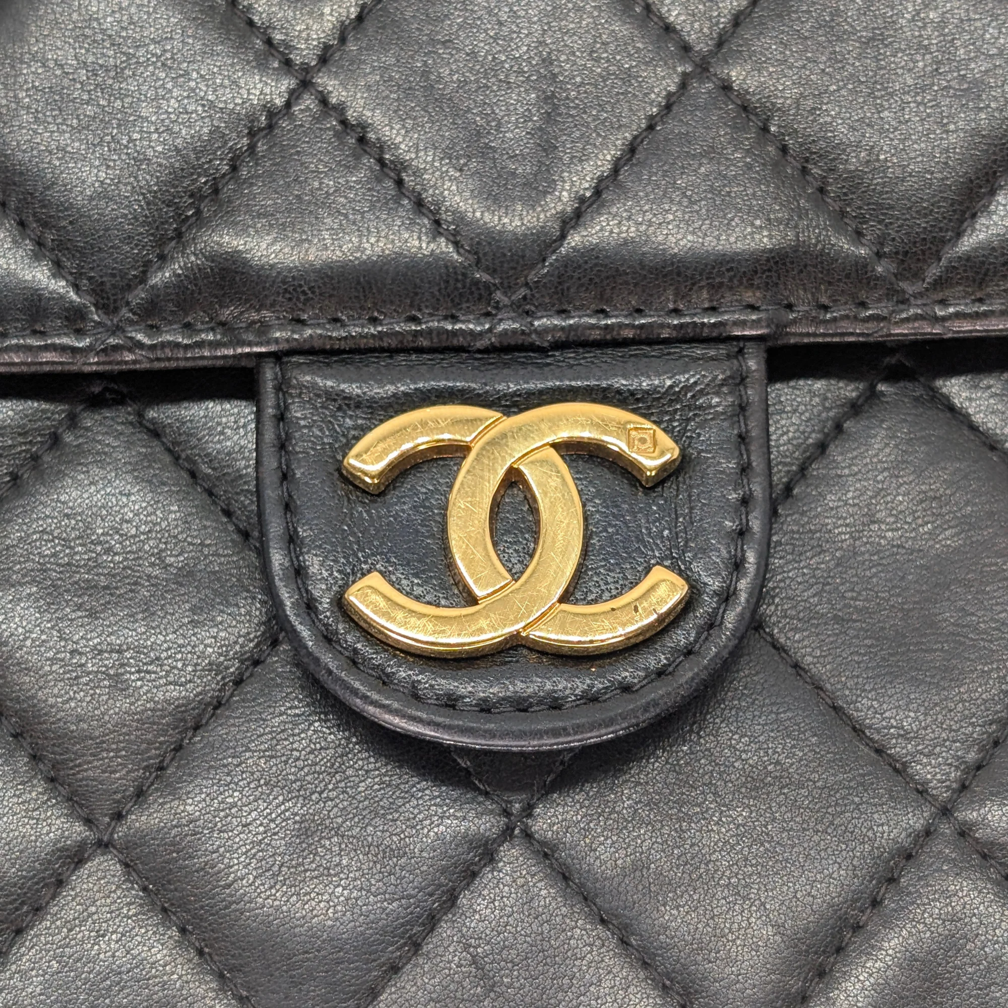 Chanel Quilted Single Flap Timeless/Classique Shoulder Bag Black - Image 11