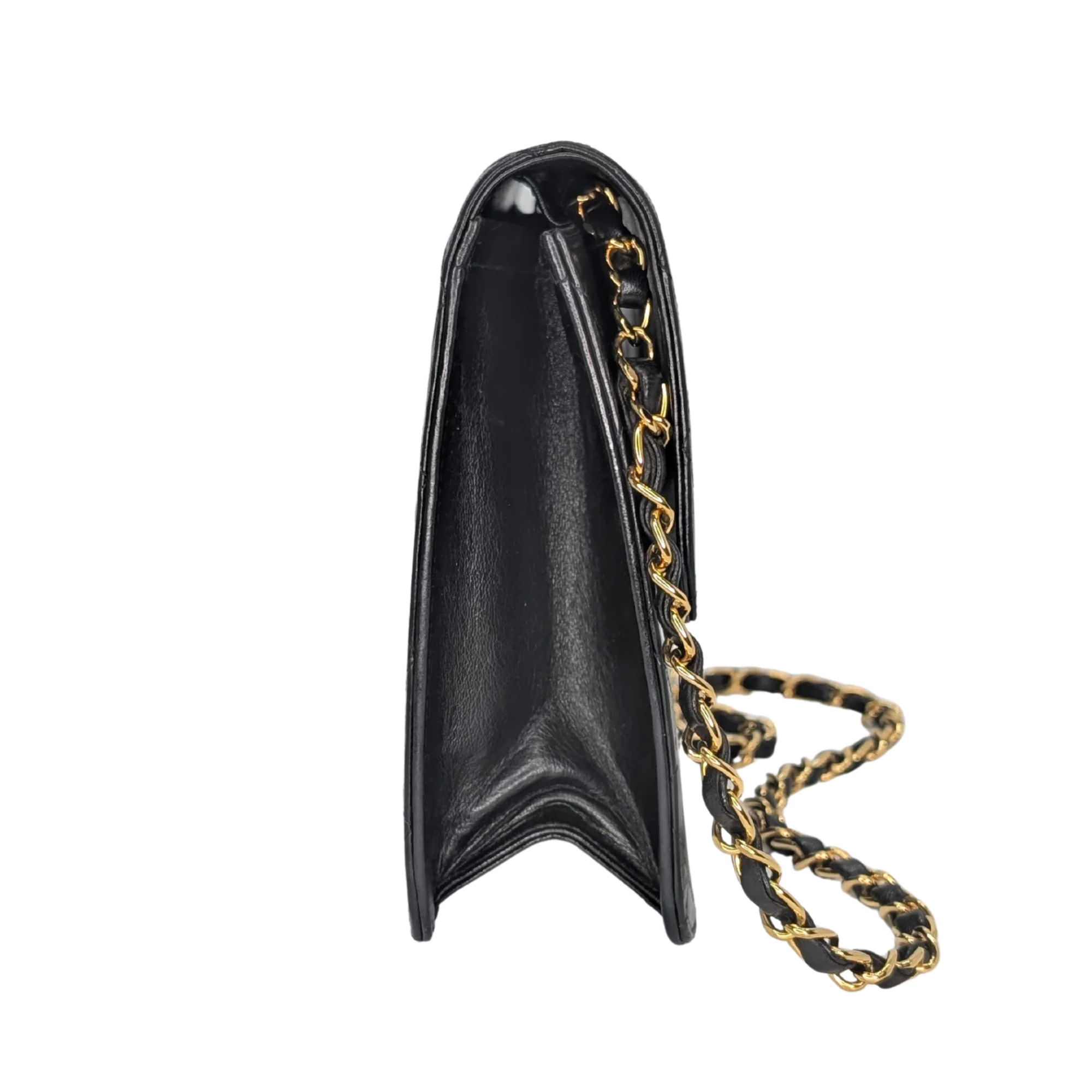 Chanel Quilted Single Flap Timeless/Classique Shoulder Bag Black - Image 3