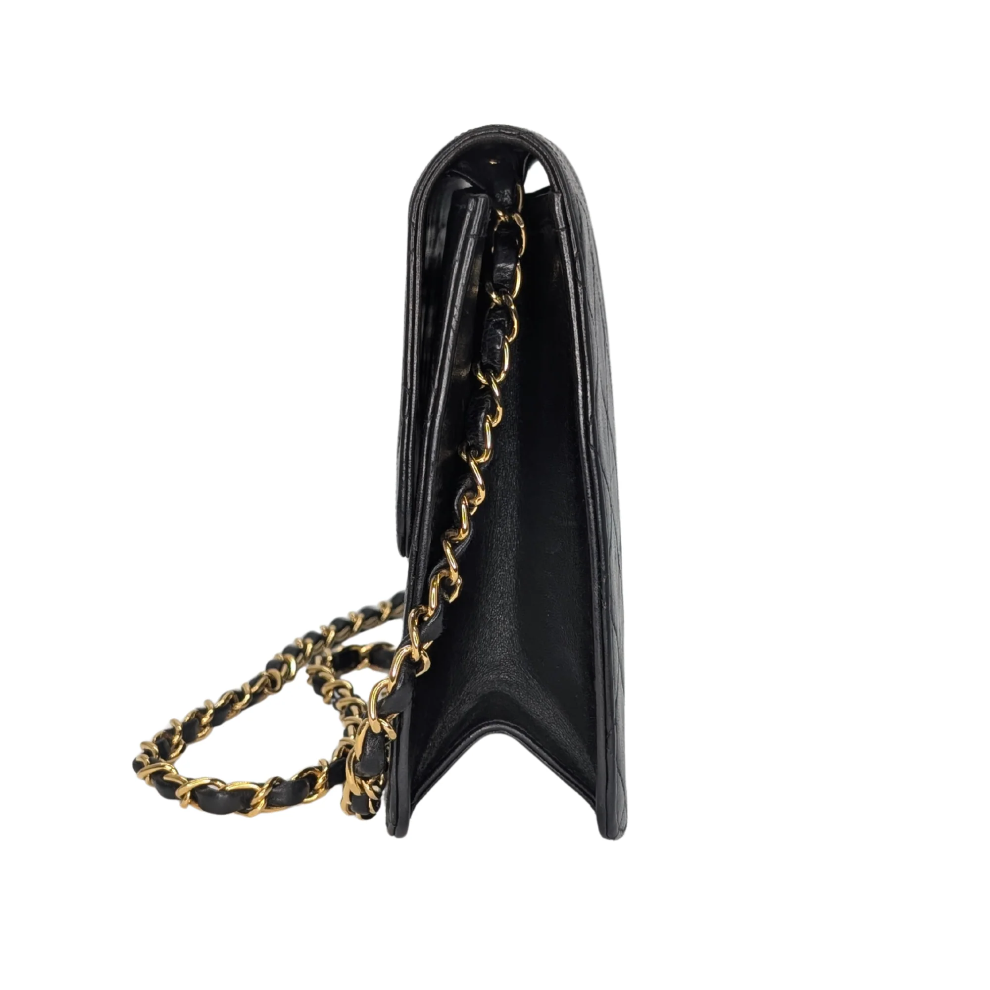 Chanel Quilted Single Flap Timeless/Classique Shoulder Bag Black - Image 4