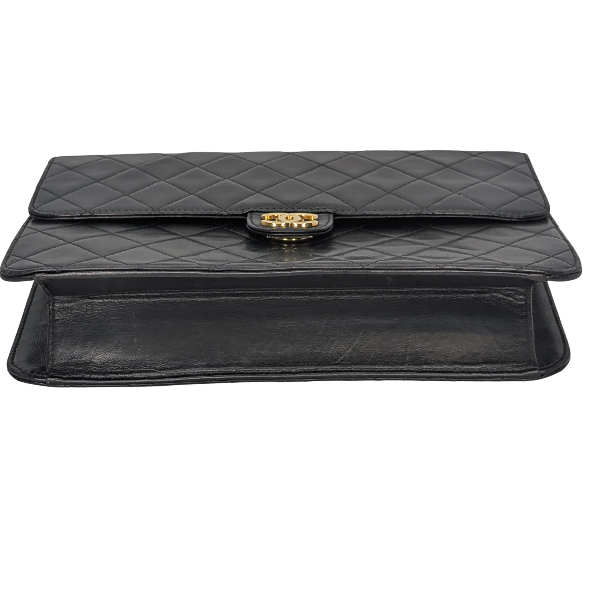 Chanel Quilted Single Flap Timeless/Classique Shoulder Bag Black - Image 6