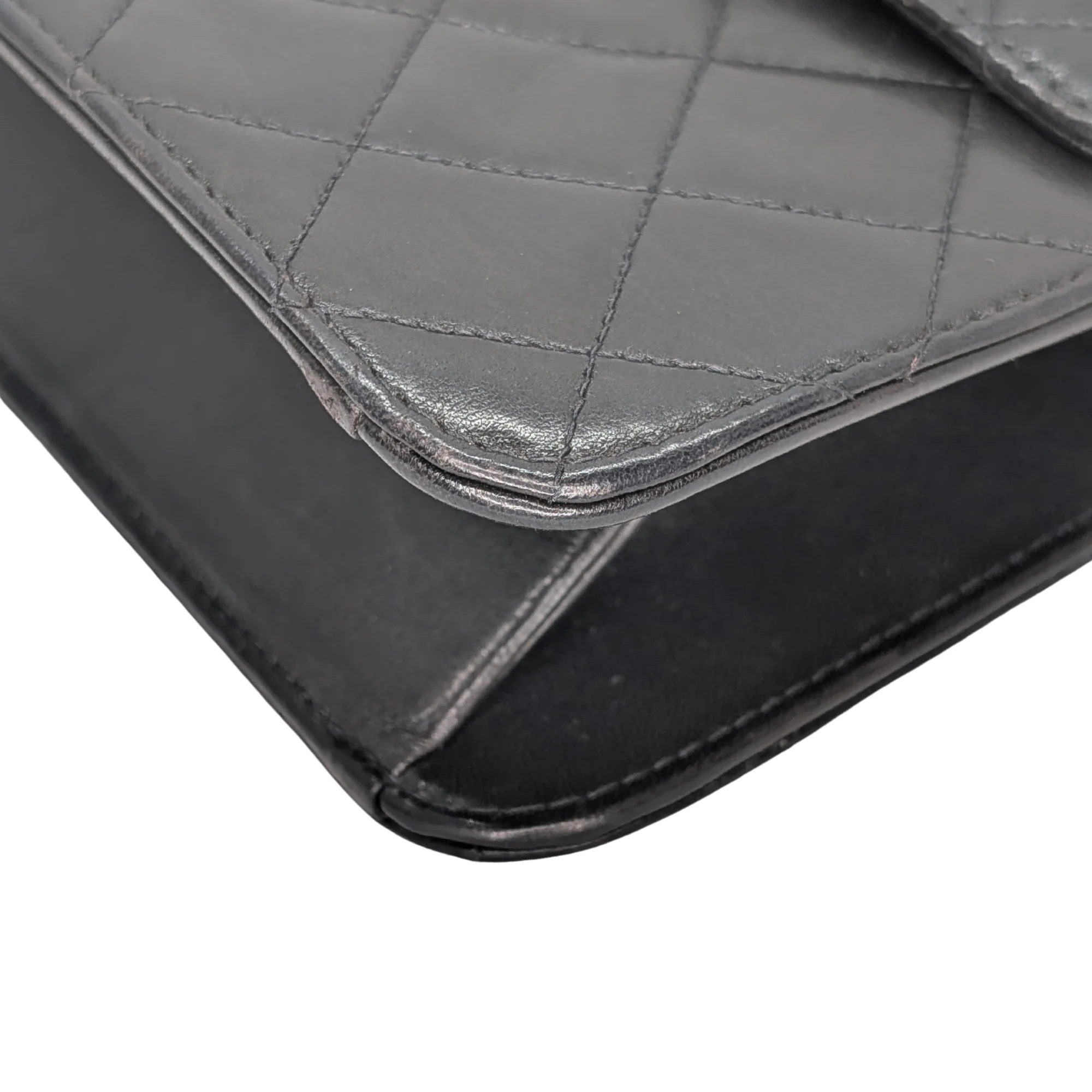 Chanel Quilted Single Flap Timeless/Classique Shoulder Bag Black - Image 7