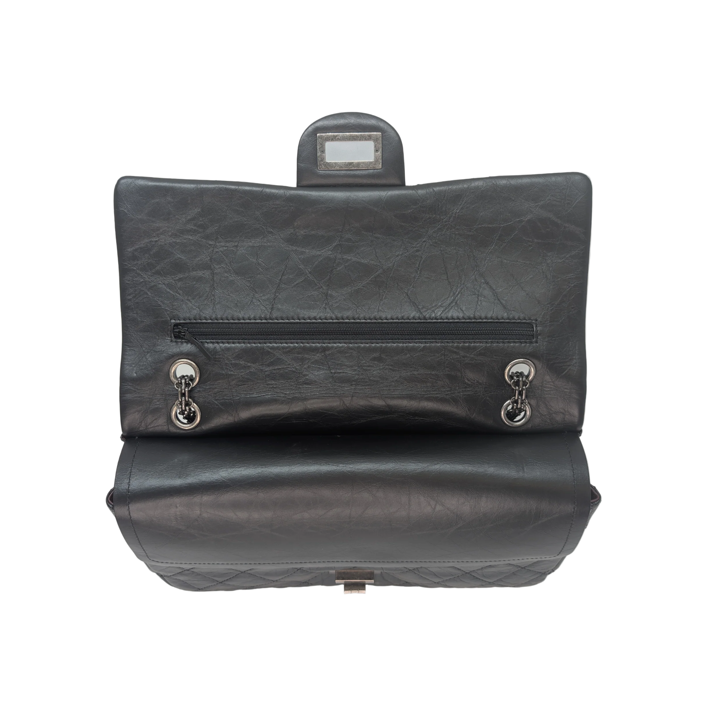 Chanel Chanel 2.55 Reissue 227 Flap Bag 22 Series Black - Image 12