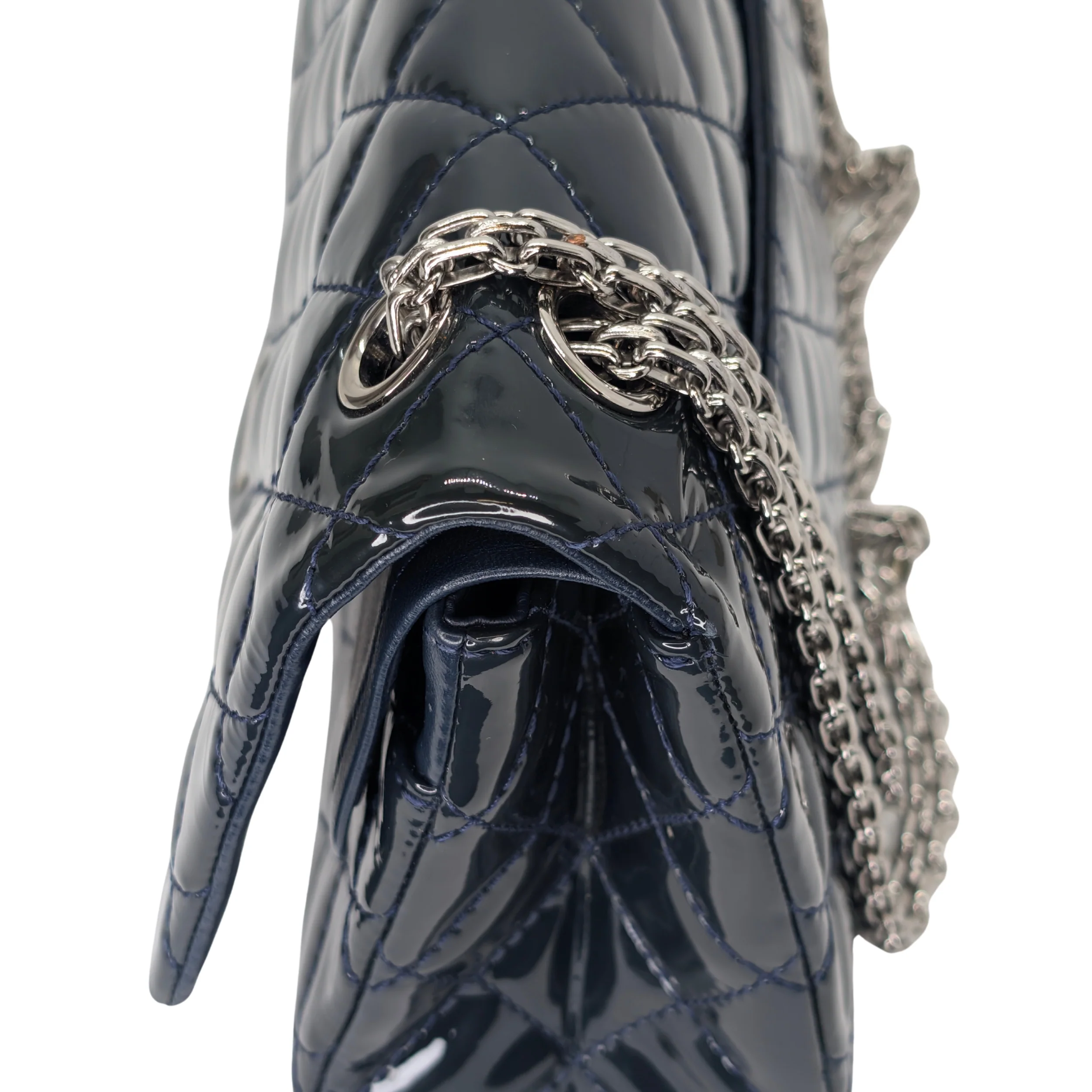 Chanel 2.55 Reissue 226 Patent Forest Green Bag - Image 11