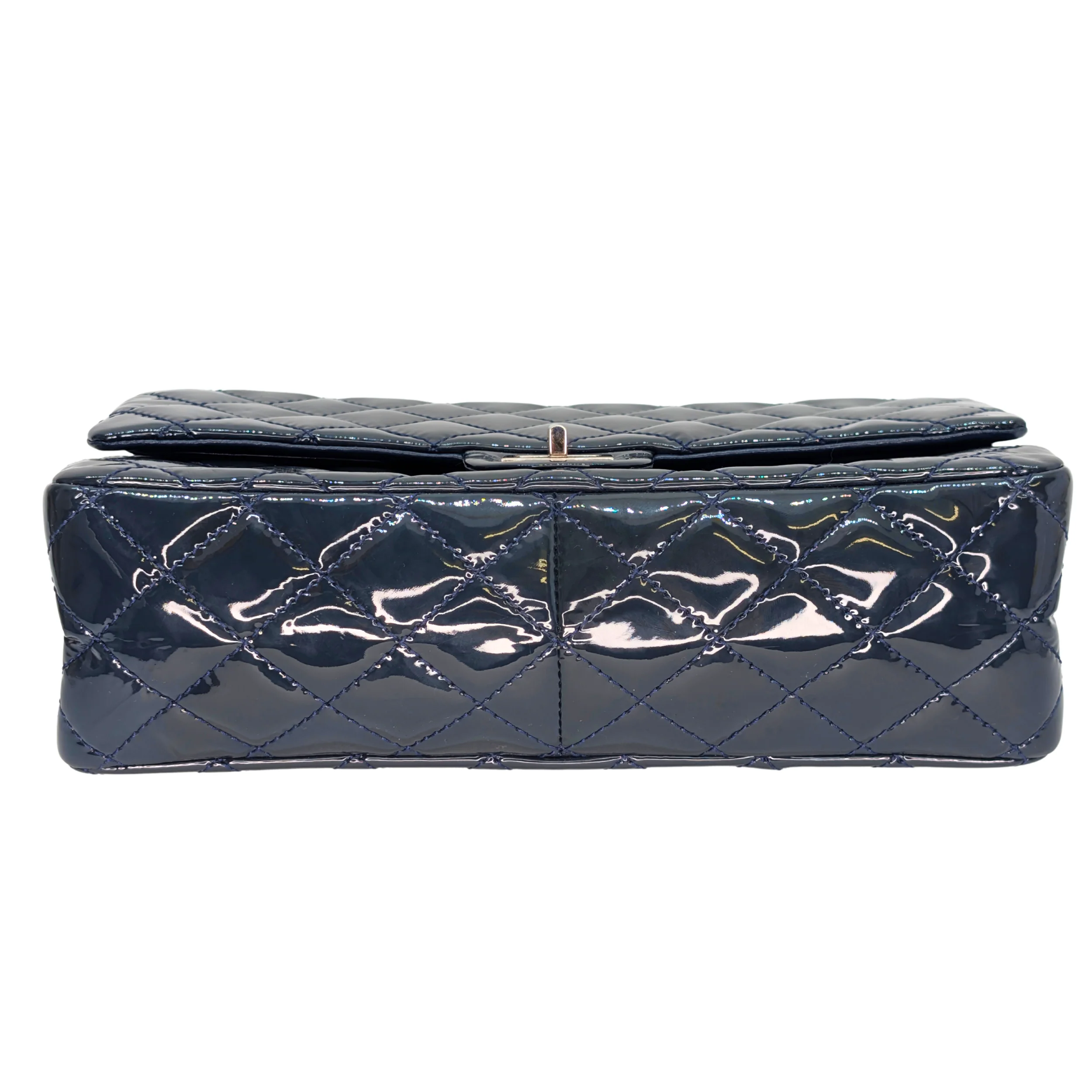 Chanel 2.55 Reissue 226 Patent Forest Green Bag - Image 5