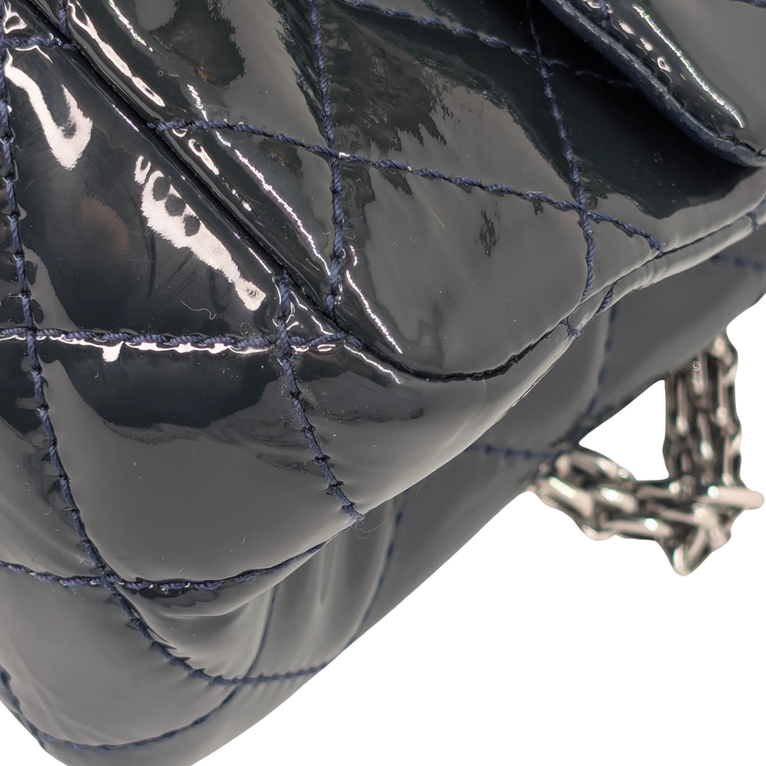 Chanel 2.55 Reissue 226 Patent Forest Green Bag - Image 8