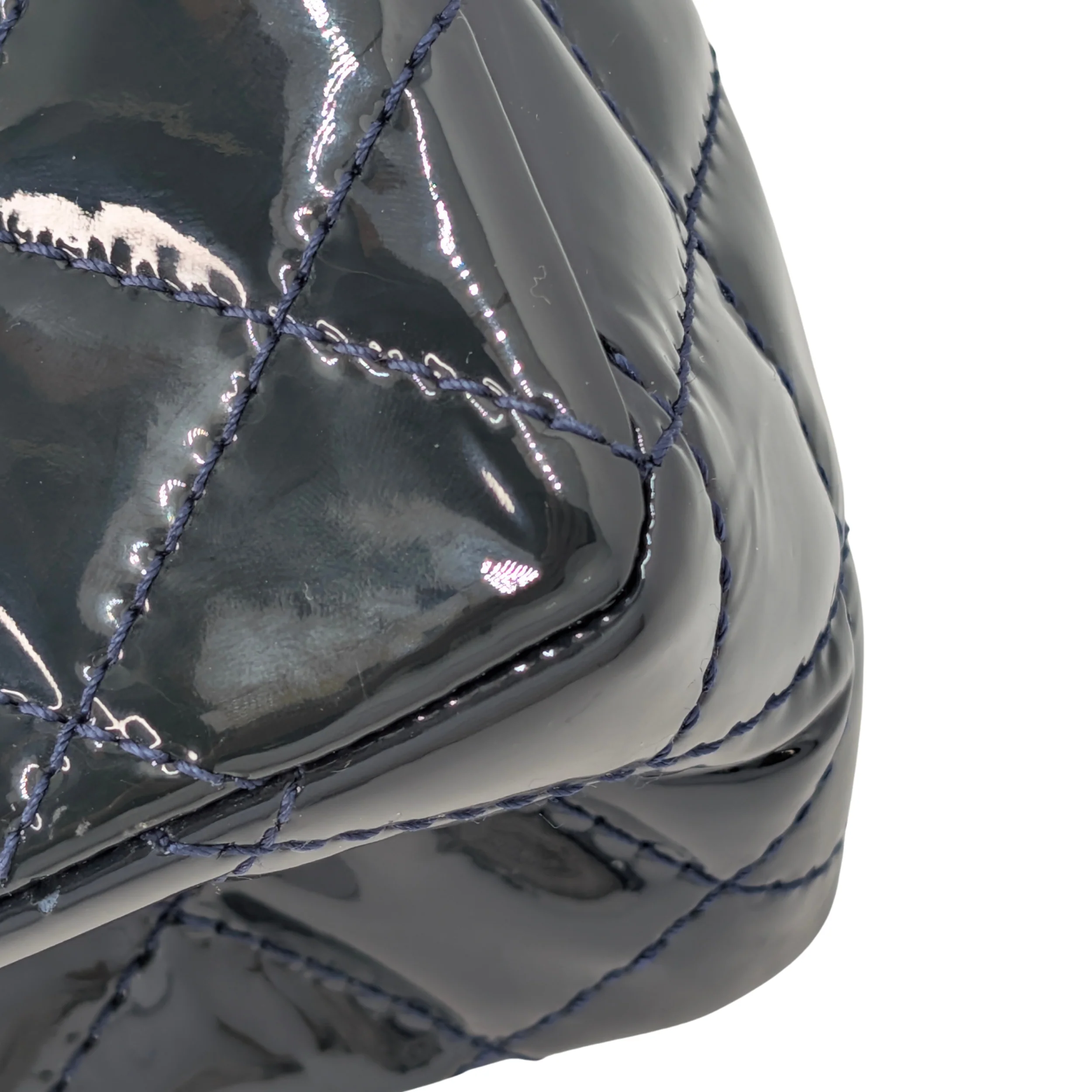 Chanel 2.55 Reissue 226 Patent Forest Green Bag - Image 9