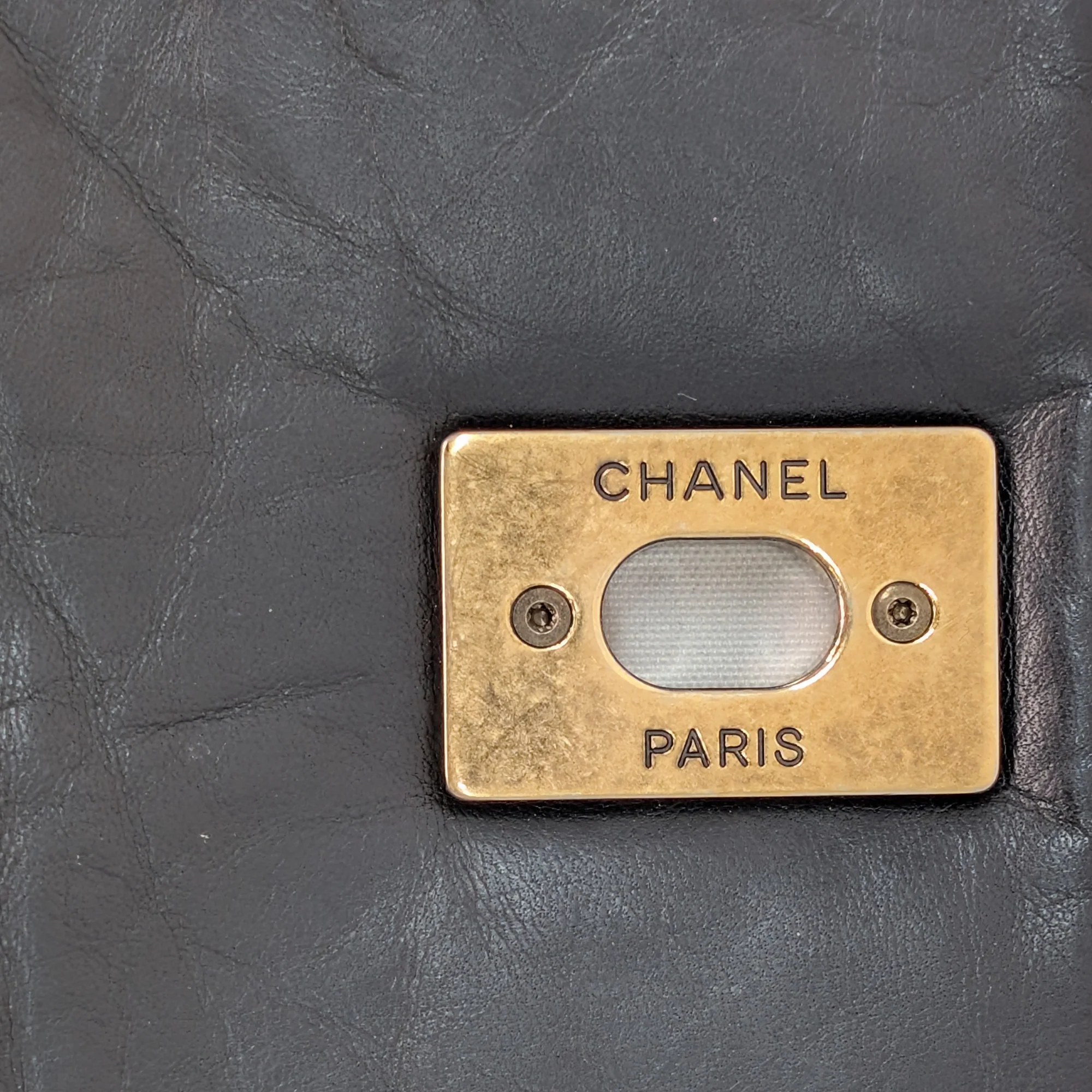 Chanel Pondicherry Flap Medium Handbag Leather Black - Image 13
