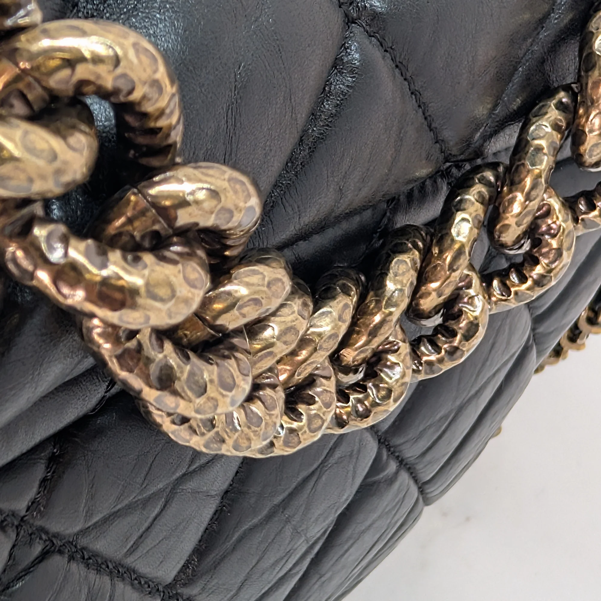 Chanel Pondicherry Flap Medium Handbag Leather Black - Image 19