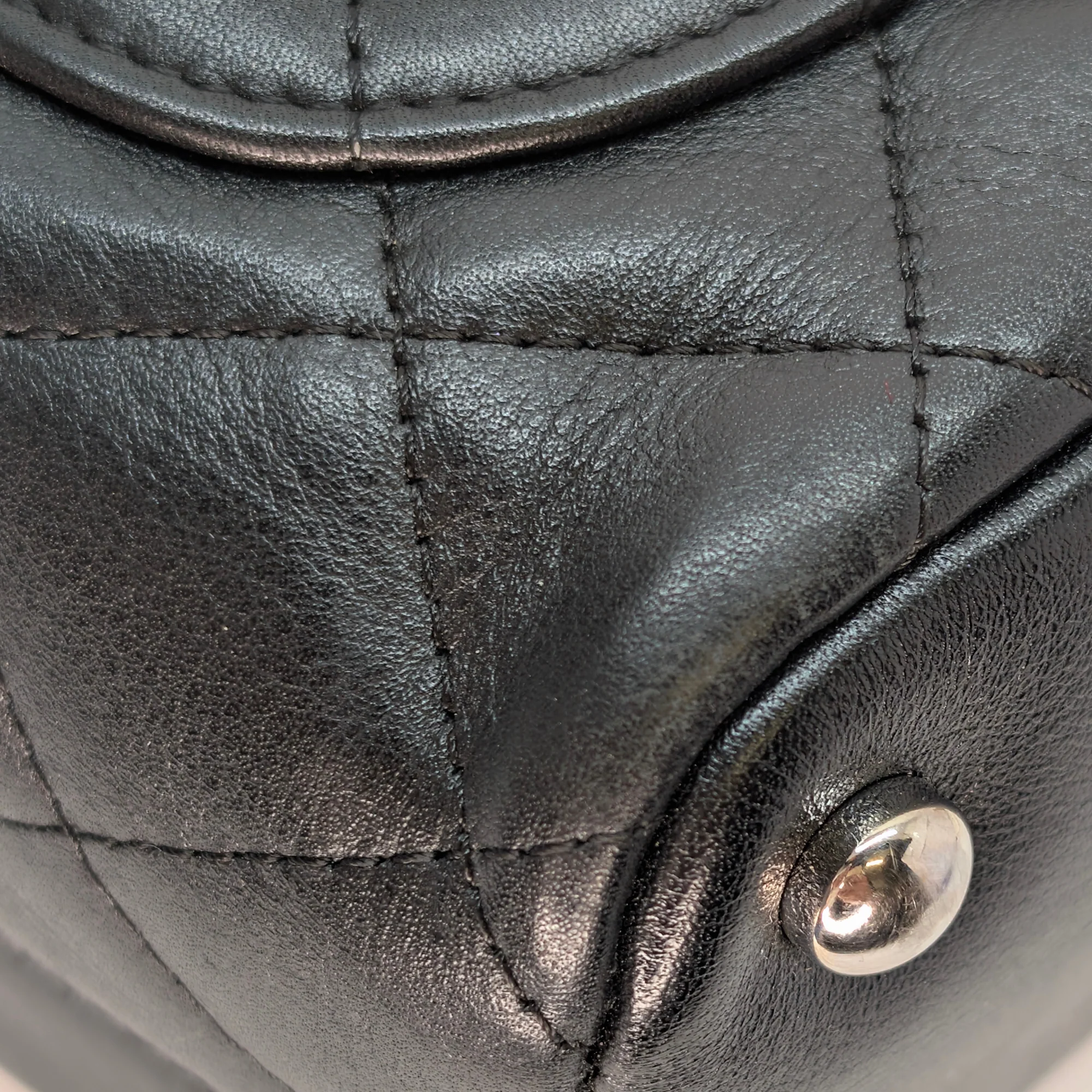 Chanel Cambon Line Small Tote HandBag Black/White - Image 7