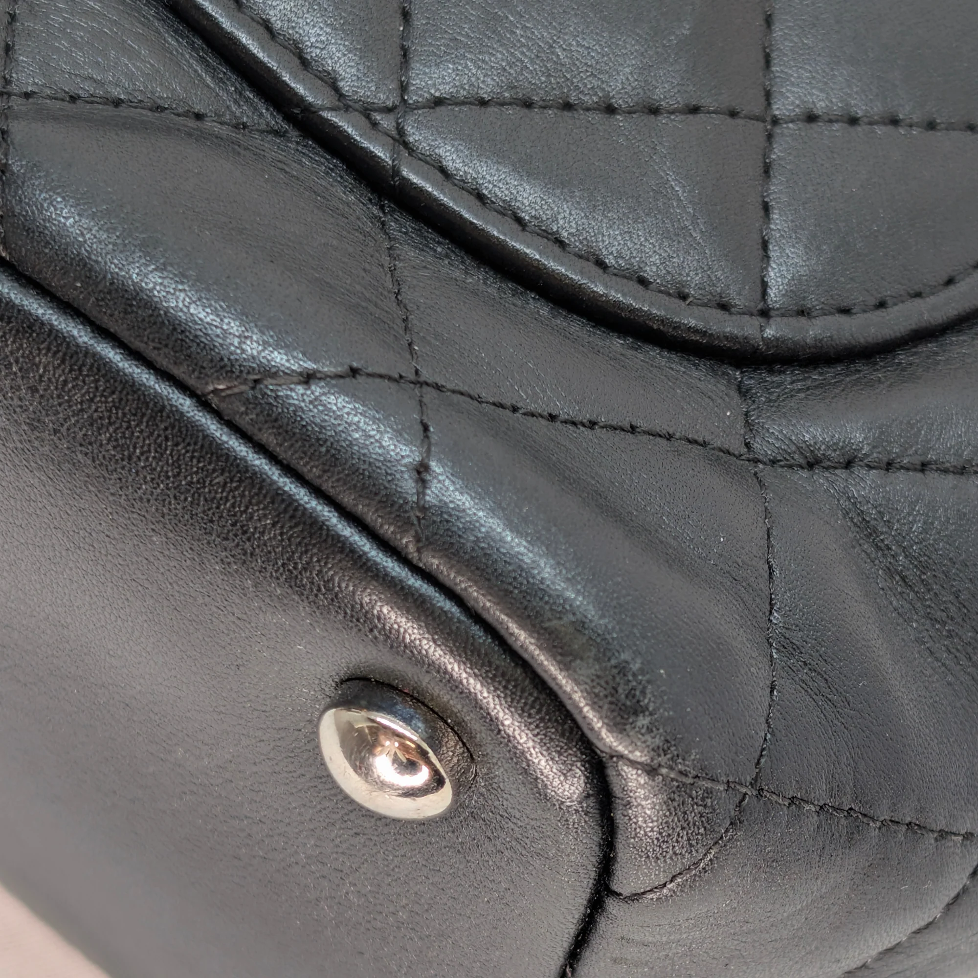 Chanel Cambon Line Small Tote HandBag Black/White - Image 9