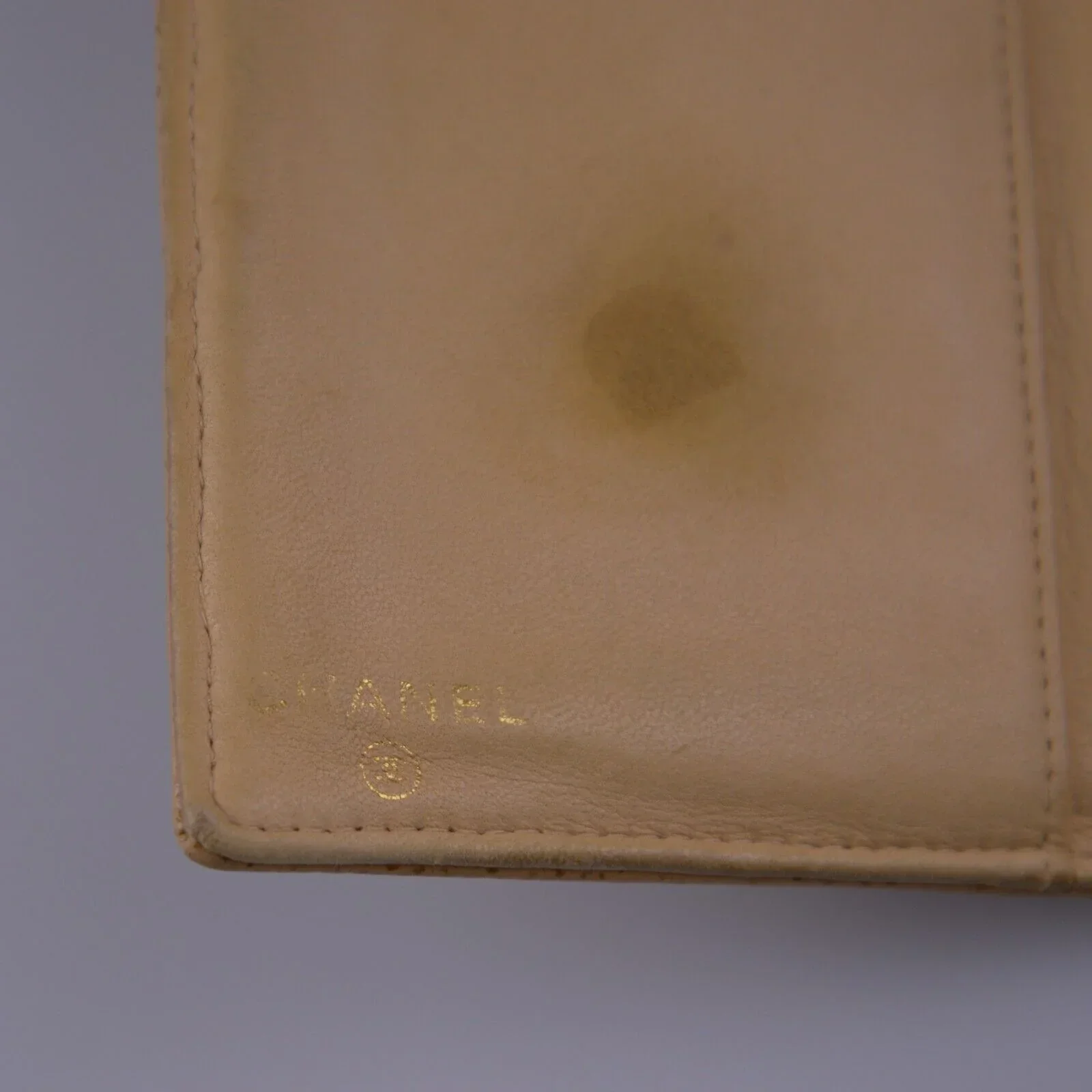 Chanel Caviar CC Timeless Bifold Wallet Beige - Image 10