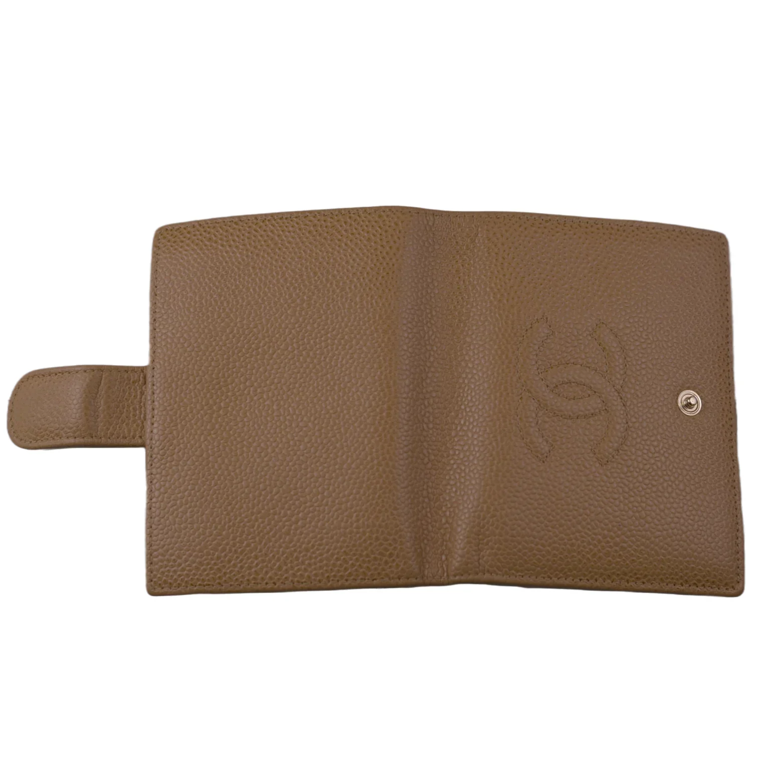 Chanel Caviar CC Timeless Bifold Wallet Beige - Image 3