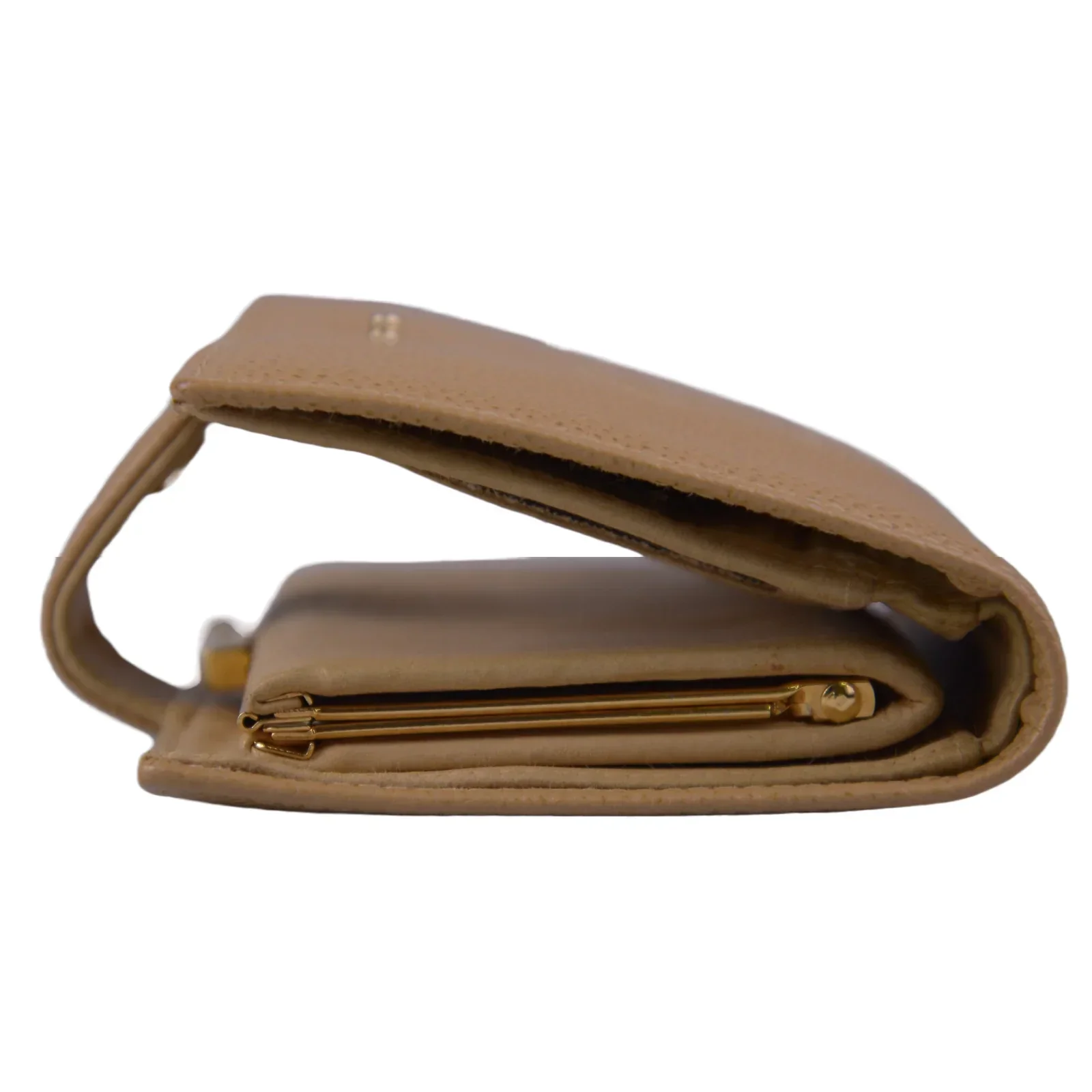 Chanel Caviar CC Timeless Bifold Wallet Beige - Image 5