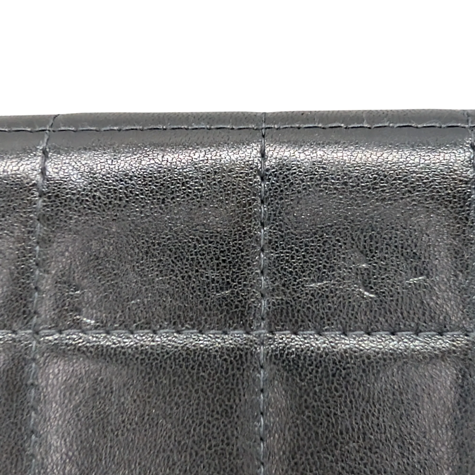 Chanel Chocolate Bar WOC Black/Silver Shoulder Bag - Image 13