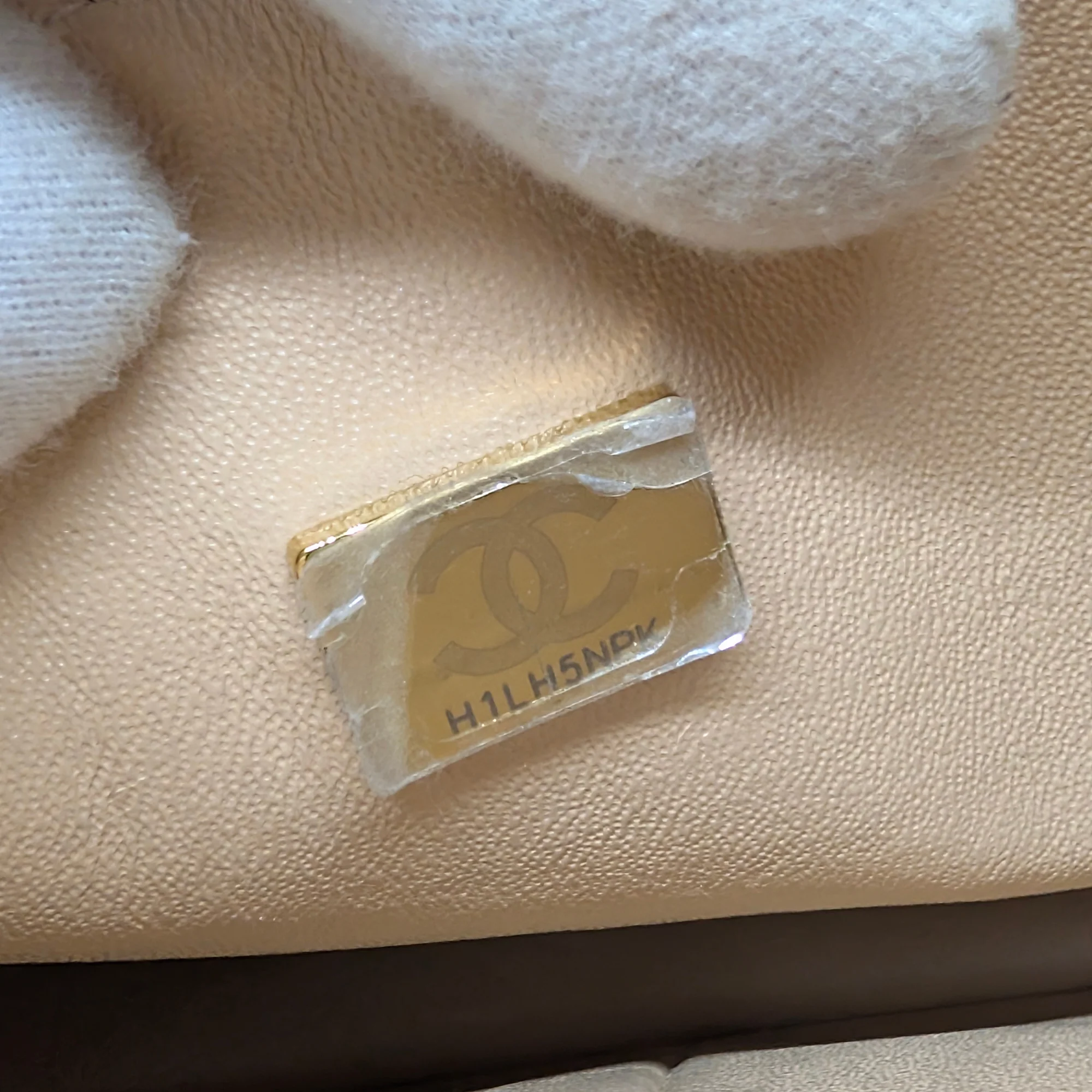 Chanel Classic Flap Small Caviar 2022 Microchip Shoulder Bag Beige - Image 18