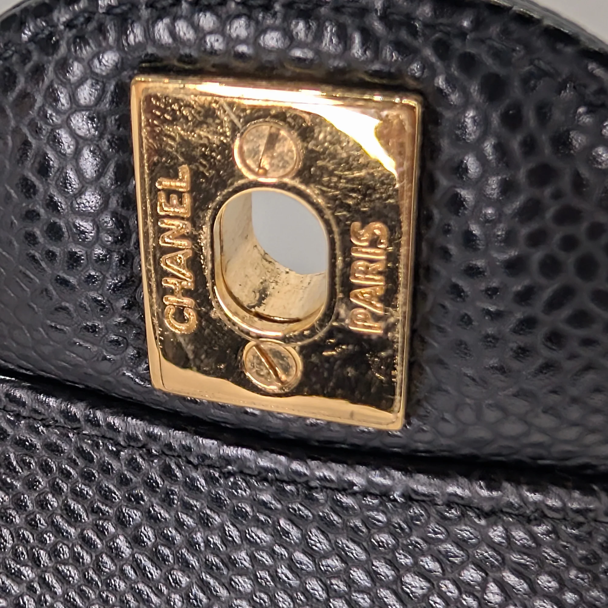 Chanel Classic Flap Bag Caviar Leather Medium Black (Microchip) - Image 16
