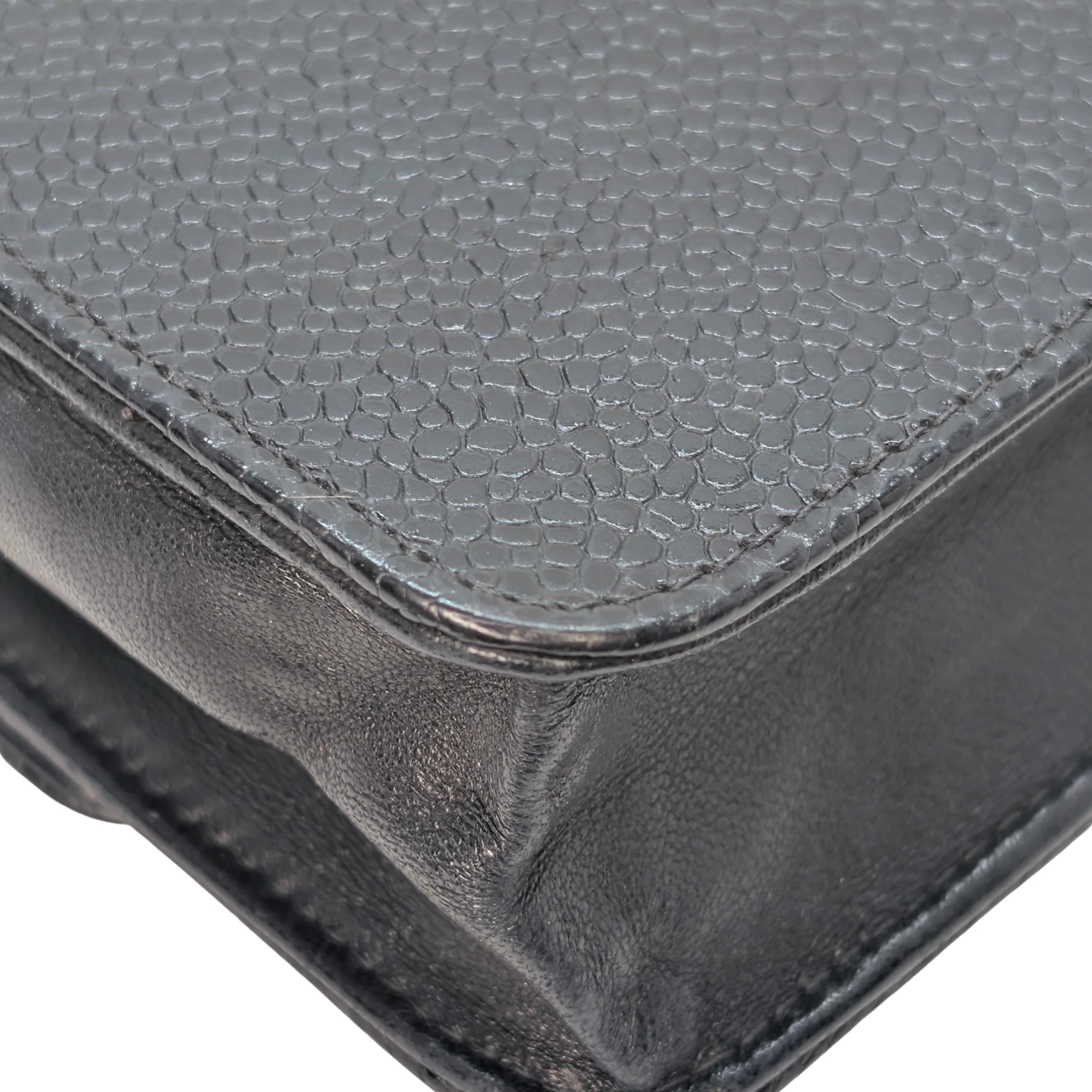 Chanel Caviar Timeless CC Wallet On Chain WOC Black - Image 10