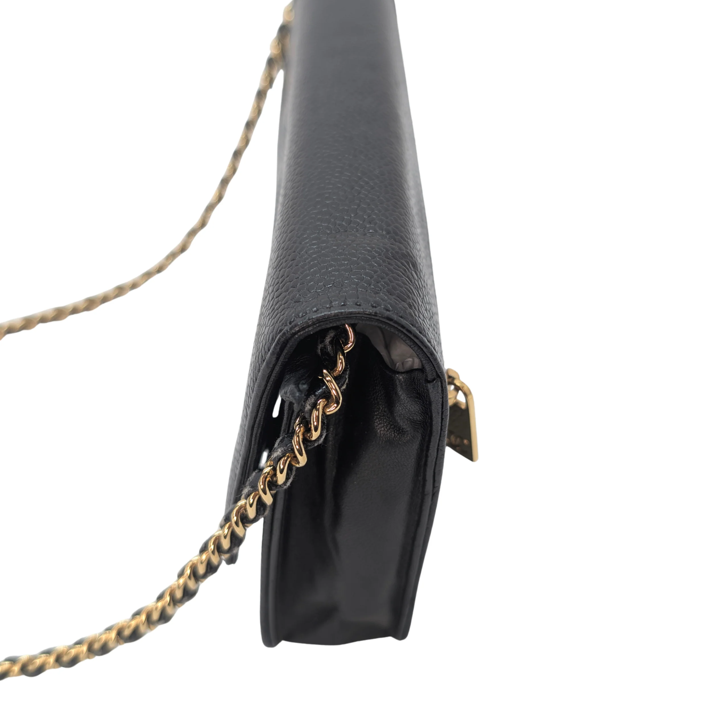 Chanel Caviar Timeless CC Wallet On Chain WOC Black - Image 12