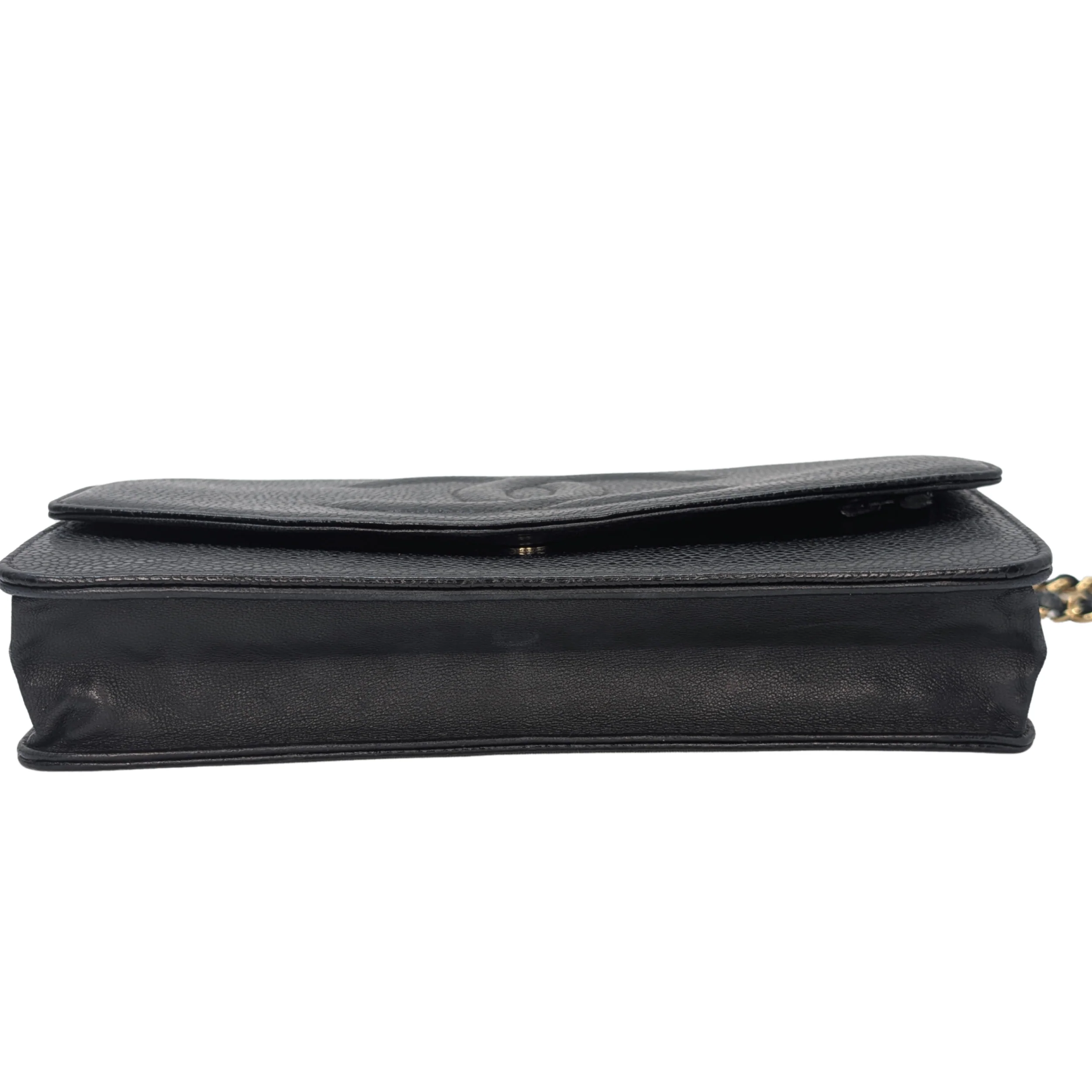 Chanel Caviar Timeless CC Wallet On Chain WOC Black - Image 5