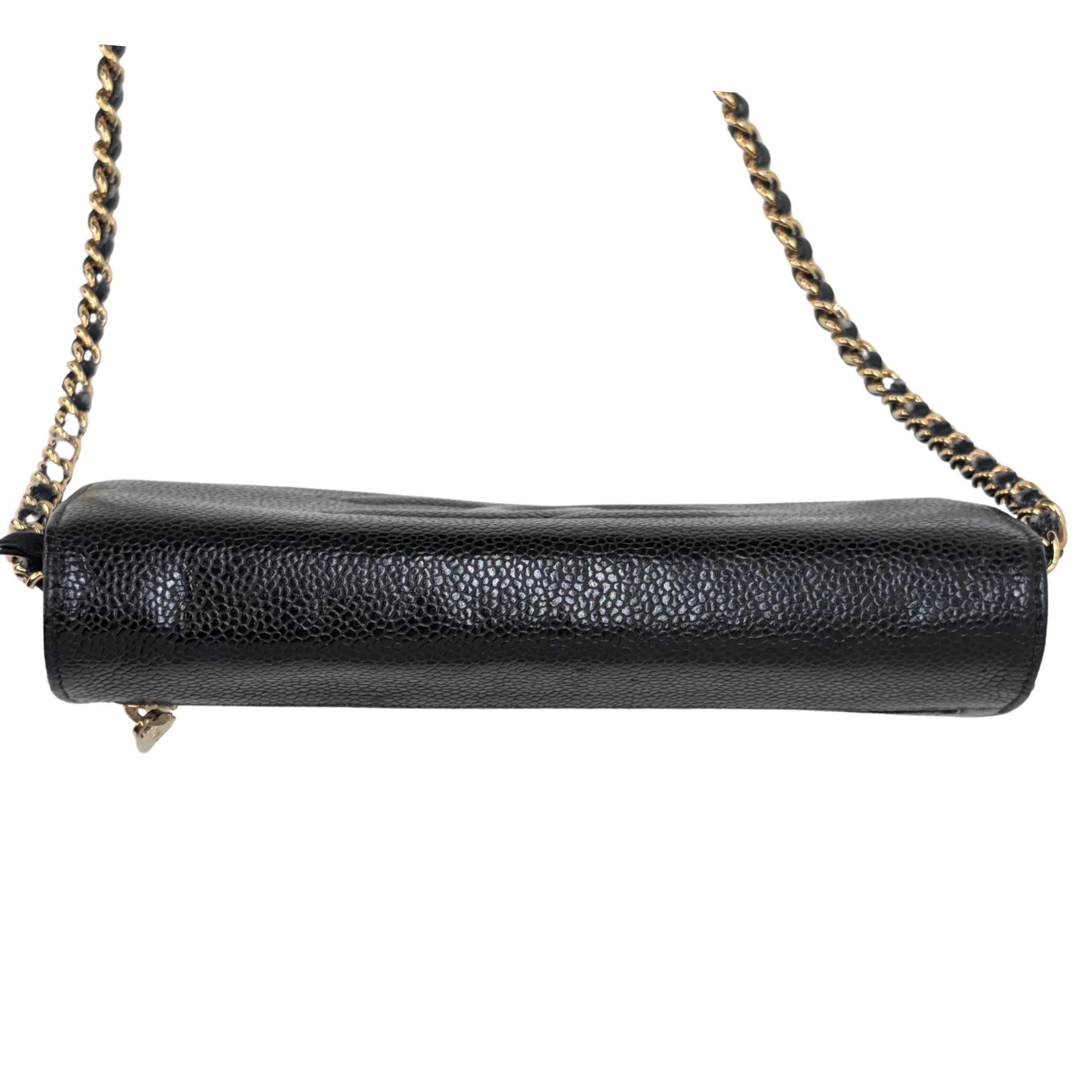 Chanel Caviar Timeless CC Wallet On Chain WOC Black - Image 6